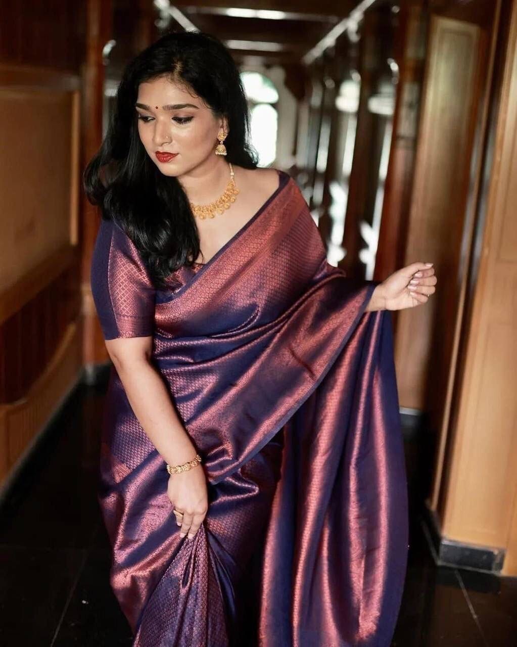 Party Wear Fancy Banarasi Soft Silk Saree, Designer Wedding Exclusive Sari KT-BG