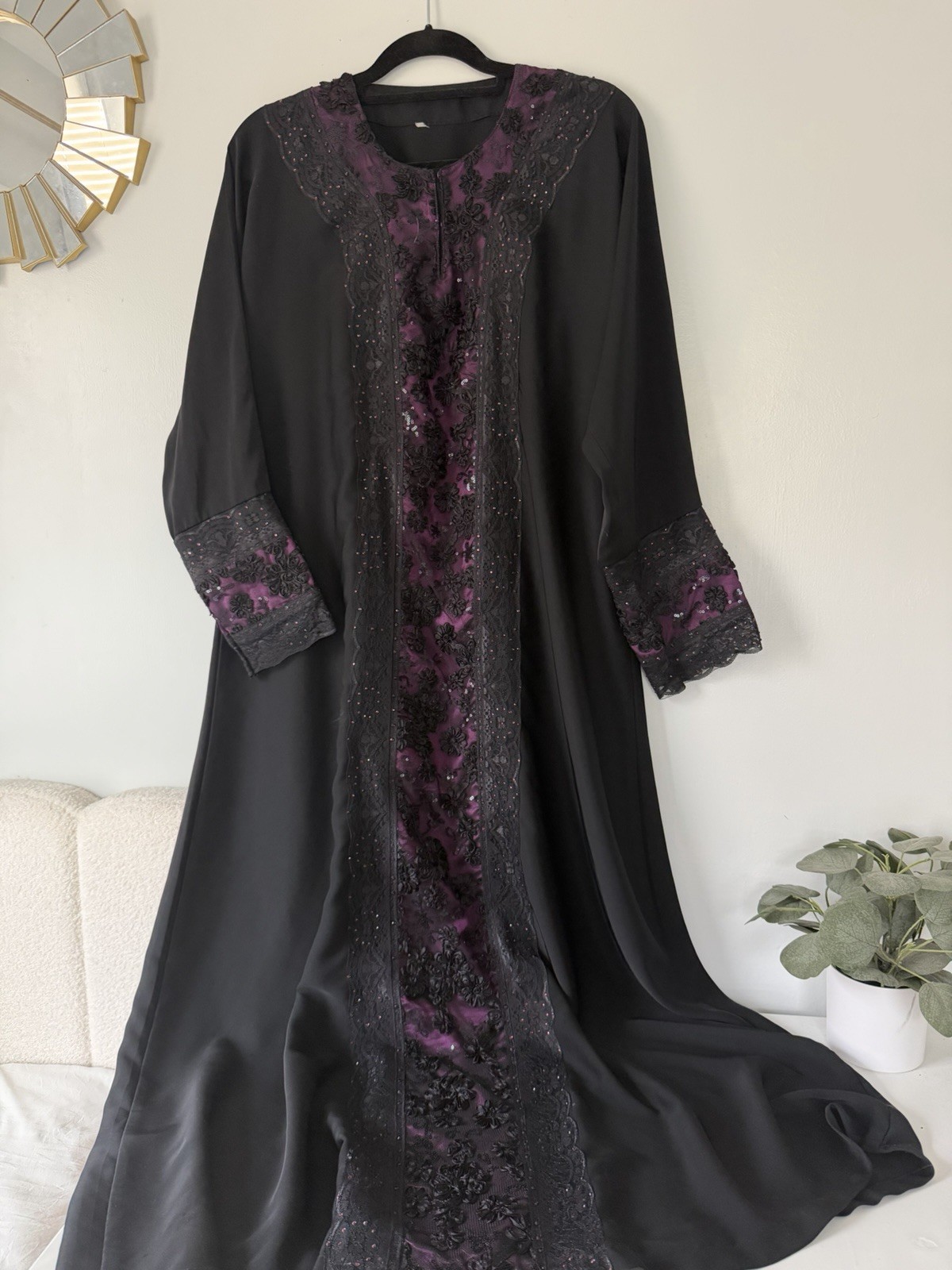 Abaya Saudi Dubai Muslim Women Black