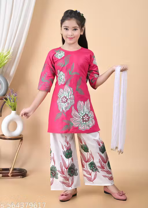 Traditional Stylish Fancy Girls Kurta Sets set for Girls kurta set for Diwali