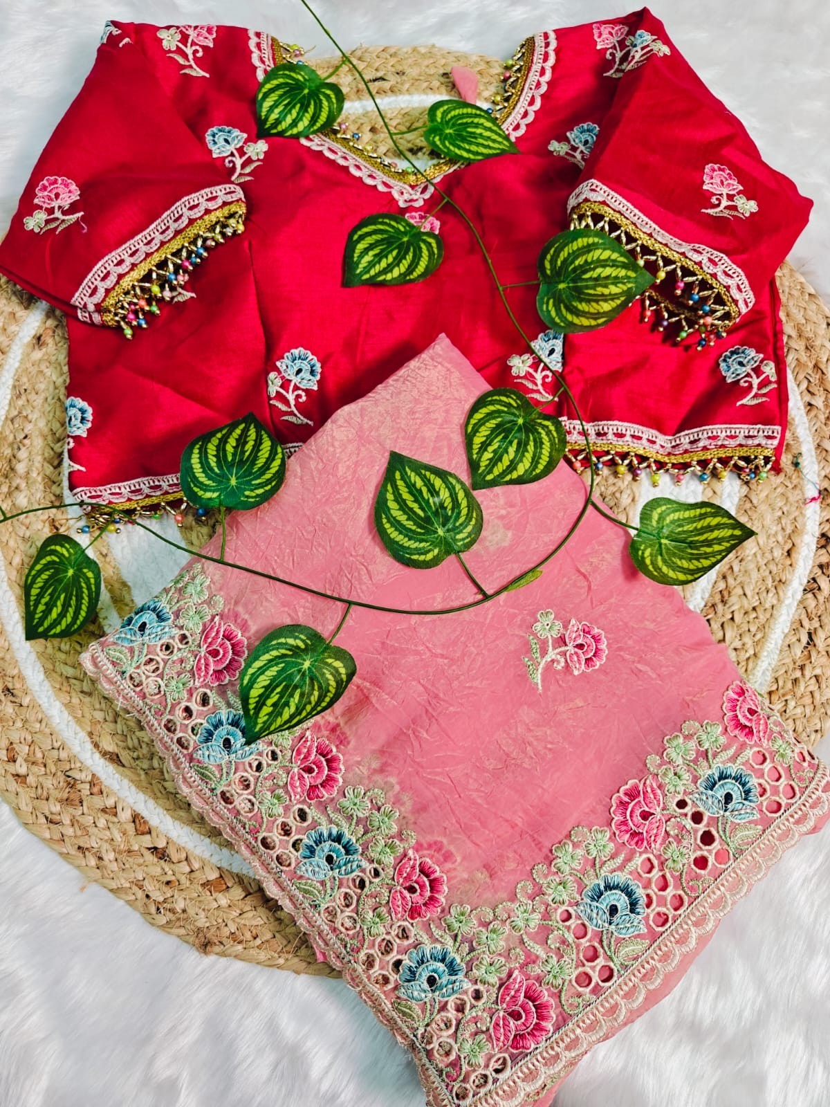 SARI INDIAN PAKISTANI WEDDING SAREE BLOUSE NEW BOLLYWOOD DESIGNER PARTY WEAR