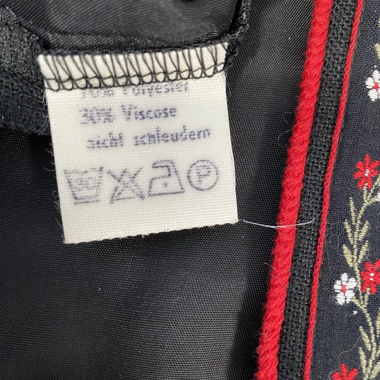 PERRY LANDHAUS Trachten 3 Piece Set Traditional German Skirt Vest Blouse Medium