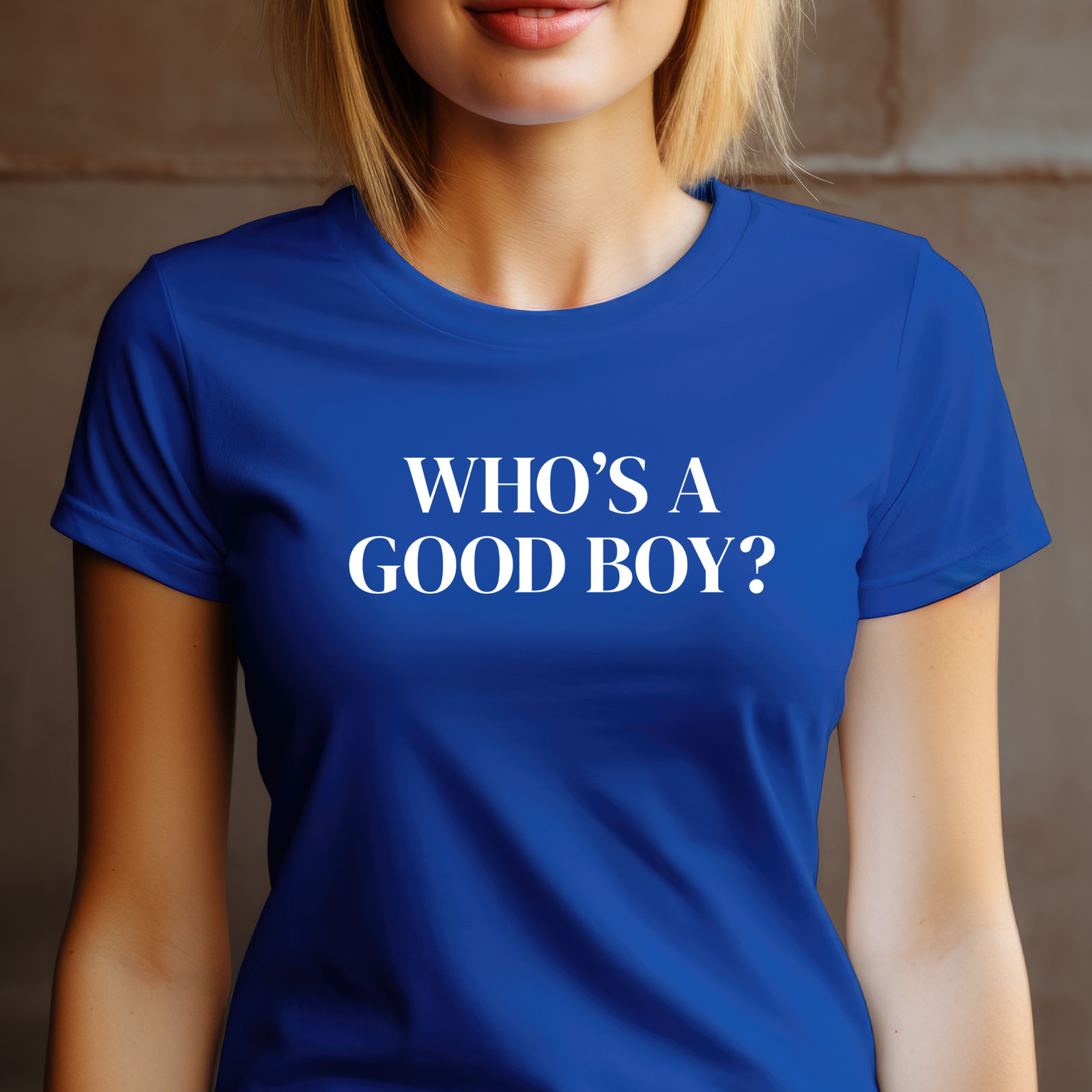 WHO’S A GOOD BOY? Tee | Funny Women’s Shirt, Dog Lovers T-Shirt
