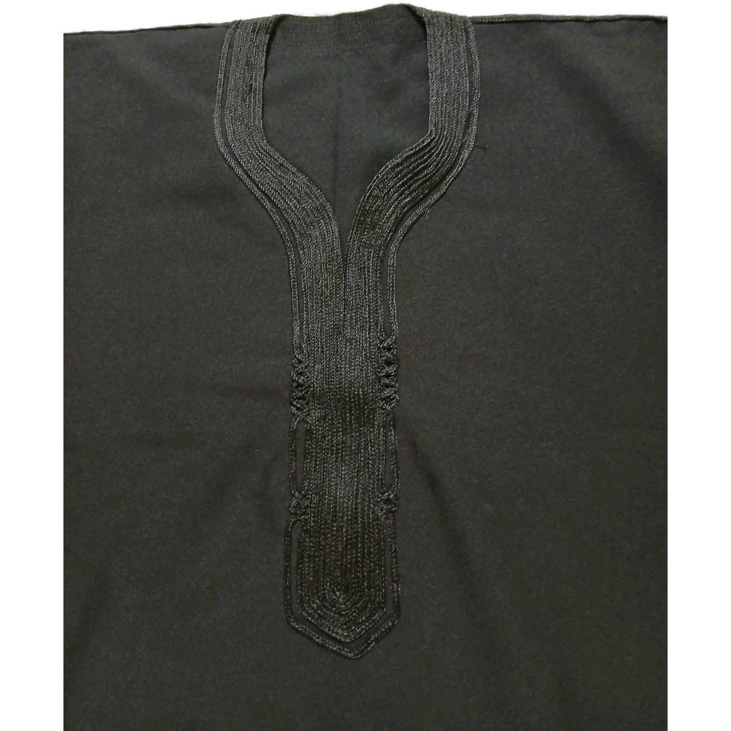 Moroccan Men black Kandora Size xxl