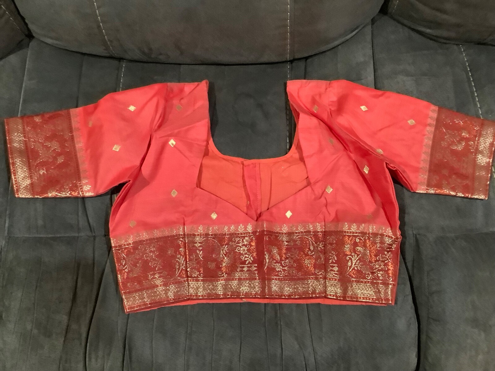 New Indian Saree with stitched blouse