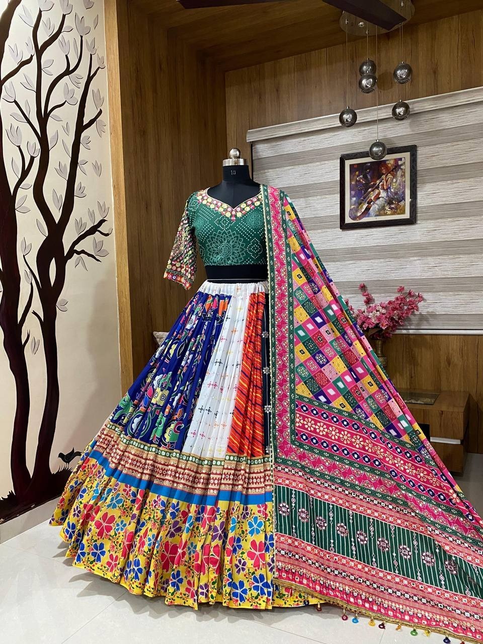 Designer Navaratri Lehenga Choli For Women Party Wear Bolywood By Aadat Export
