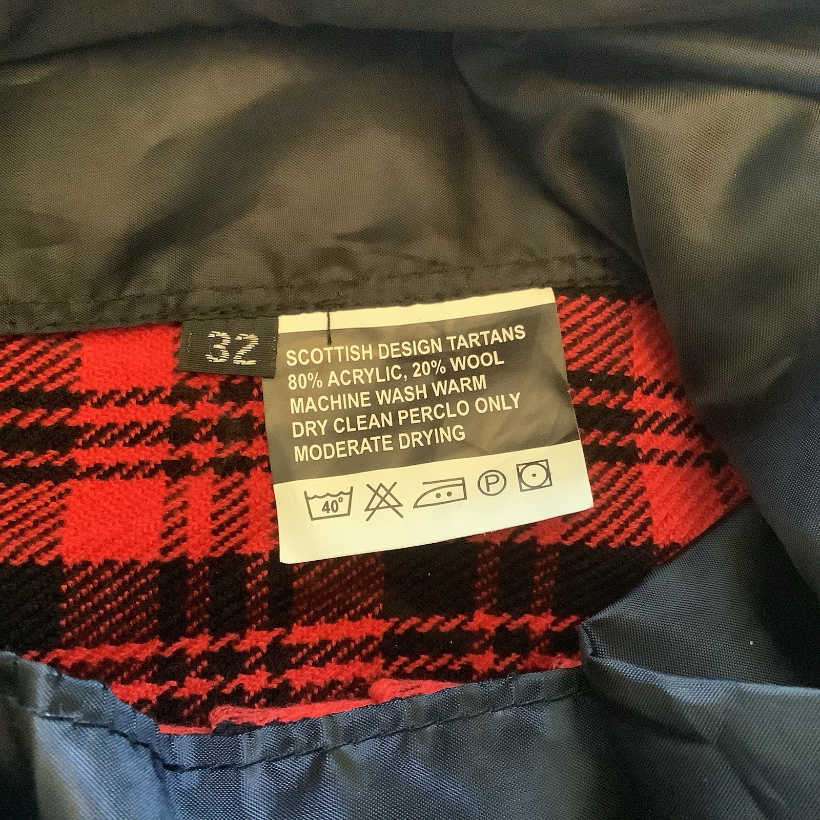 Tartan Red Plaid Scottish Kilt Size 32 American Highlander Tartan Kilt