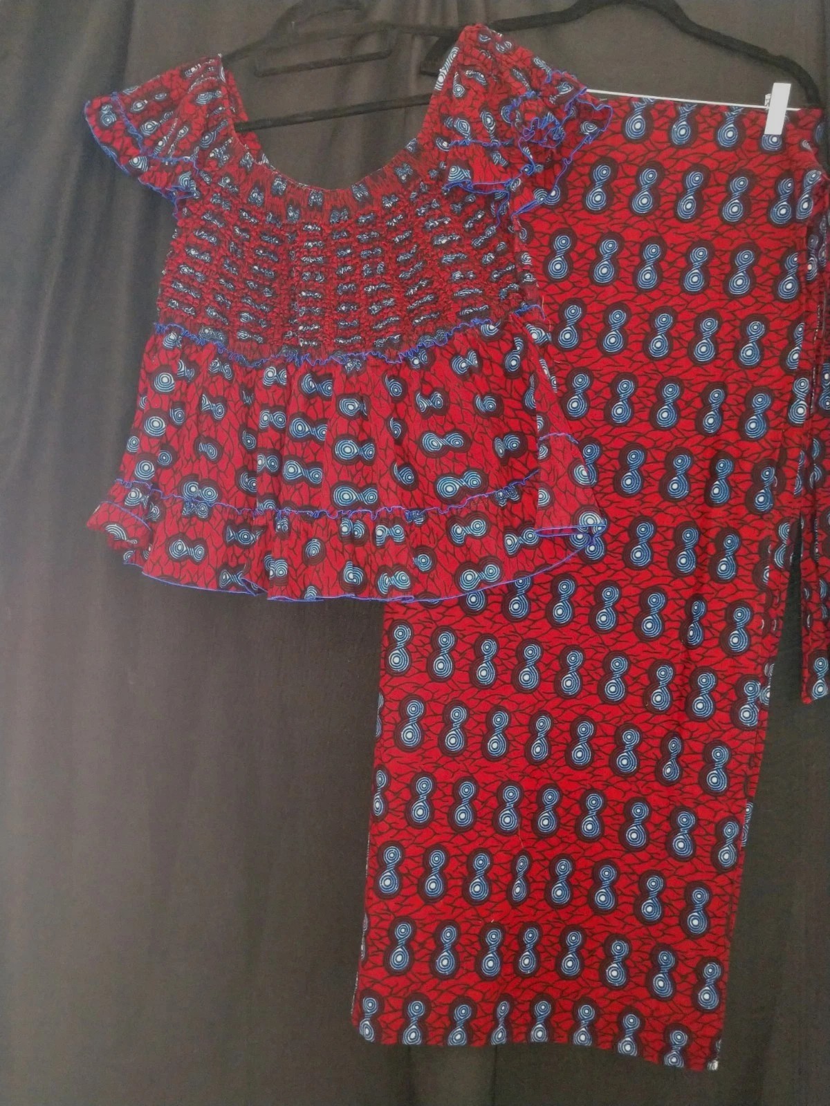 African Women’s Top And Wrap Skirt Set Nigeria