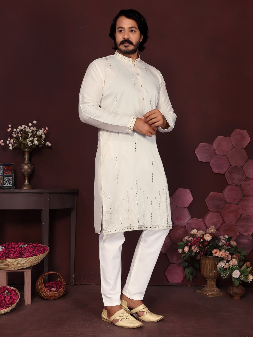 Readymade Kurta Pajama Smart Silk & Cotton Ready to Wear for Weddings & Events