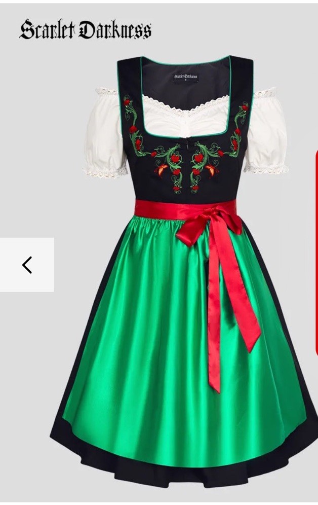 Dirndl Oktoberfest German Beer Fest Bavarian Brewery SM Halloween Carnival