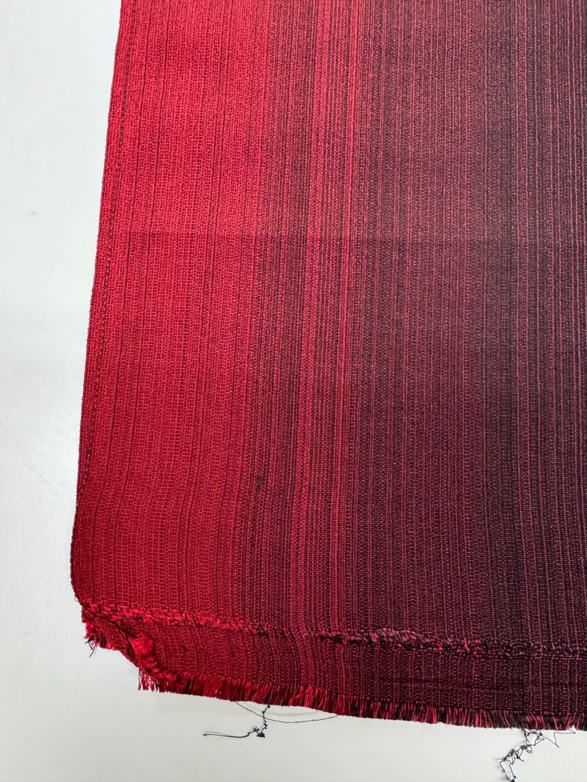 Japanese Vintage Kimono Fabric cloth Boro Silk Red tradition 35.4 x 13.7 in