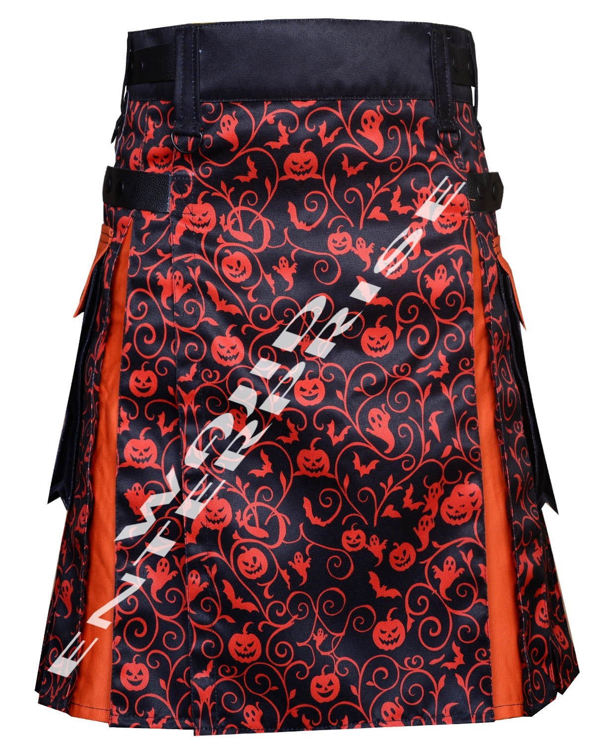 Handmade Scottish Halloween Hybrid Utility Kilt 100% Cotton Kilt Men Custom Size
