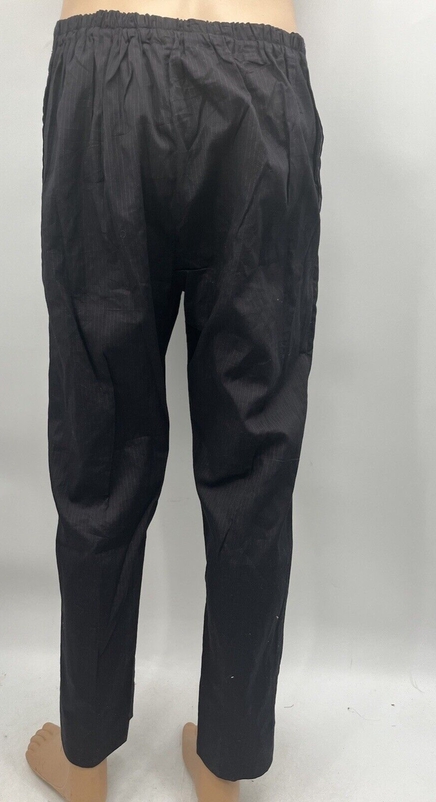 Men’s Black African Shirt Pants Traditional Suit Two Piece Set Size Medium