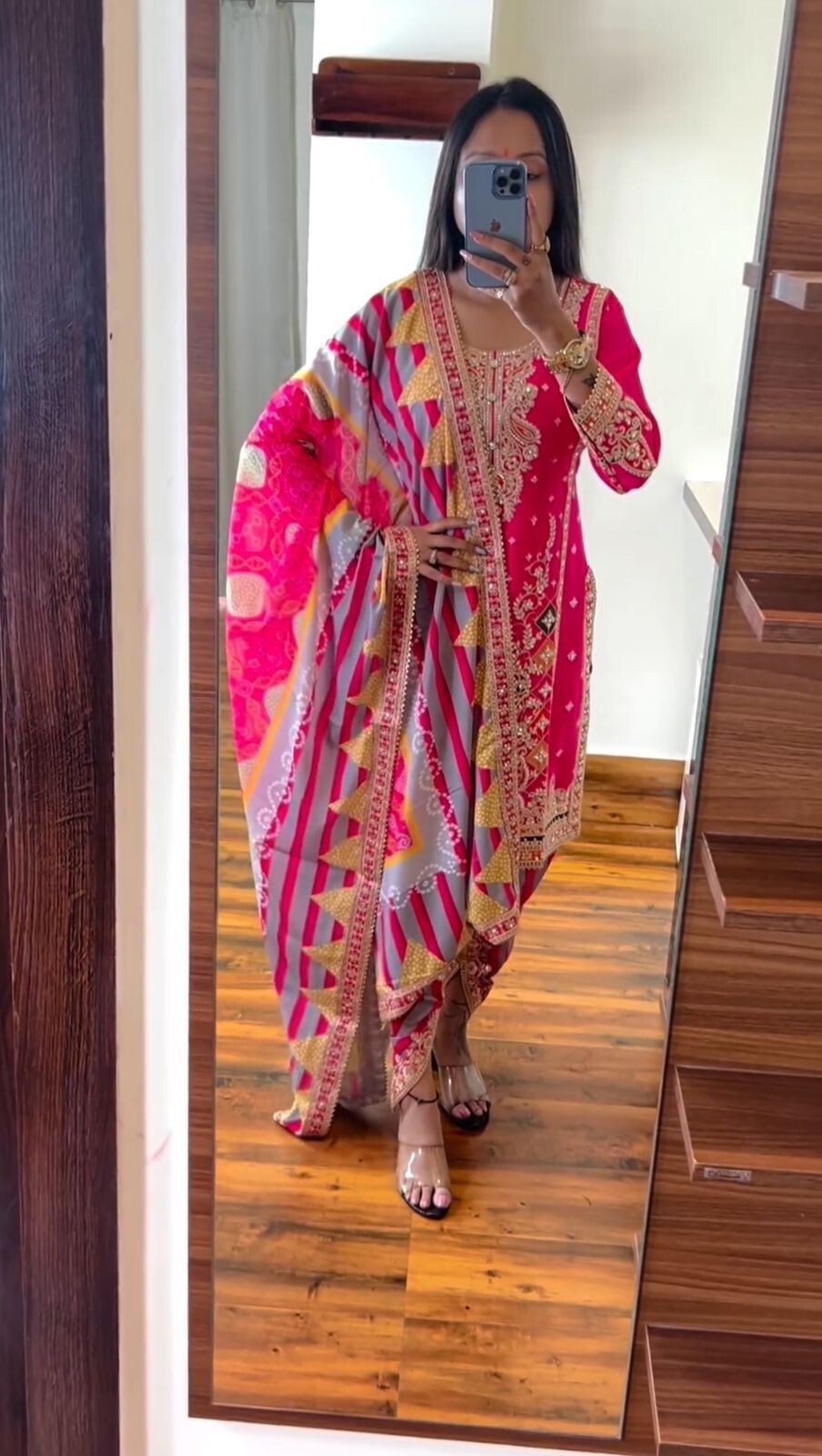 Dress Bollywood suit Pakistani Indian wedding dhoti top salwar kameez party wear