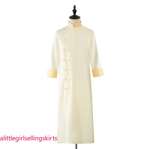 Traditional Hanfu LongRobes Gown Chinese Clothing Men Cheongsams Wedding Dress