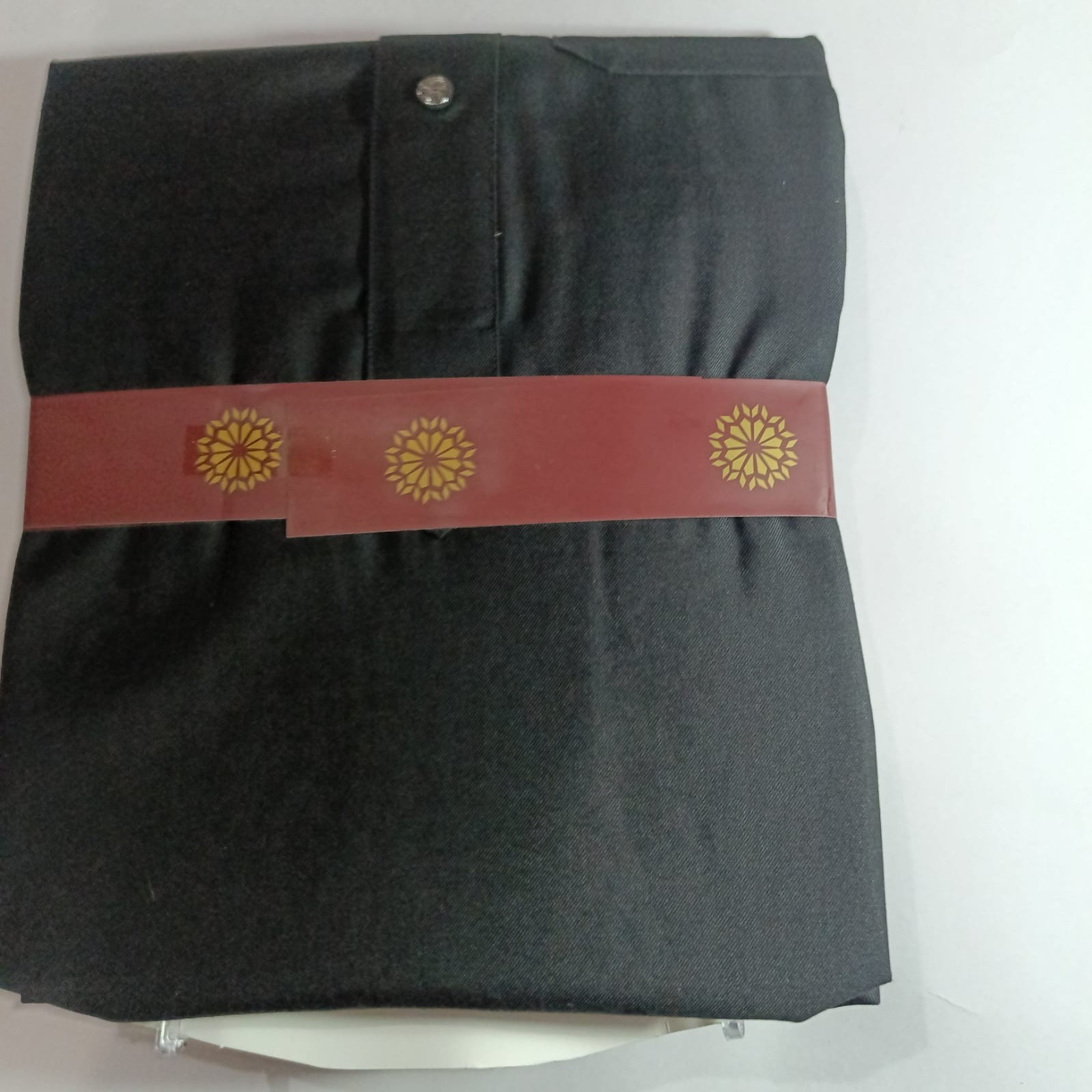 Al-Raqi Men’s Arabian Thobe Black Saudi Dishdasha Jubba Islamic Robe [58XL]