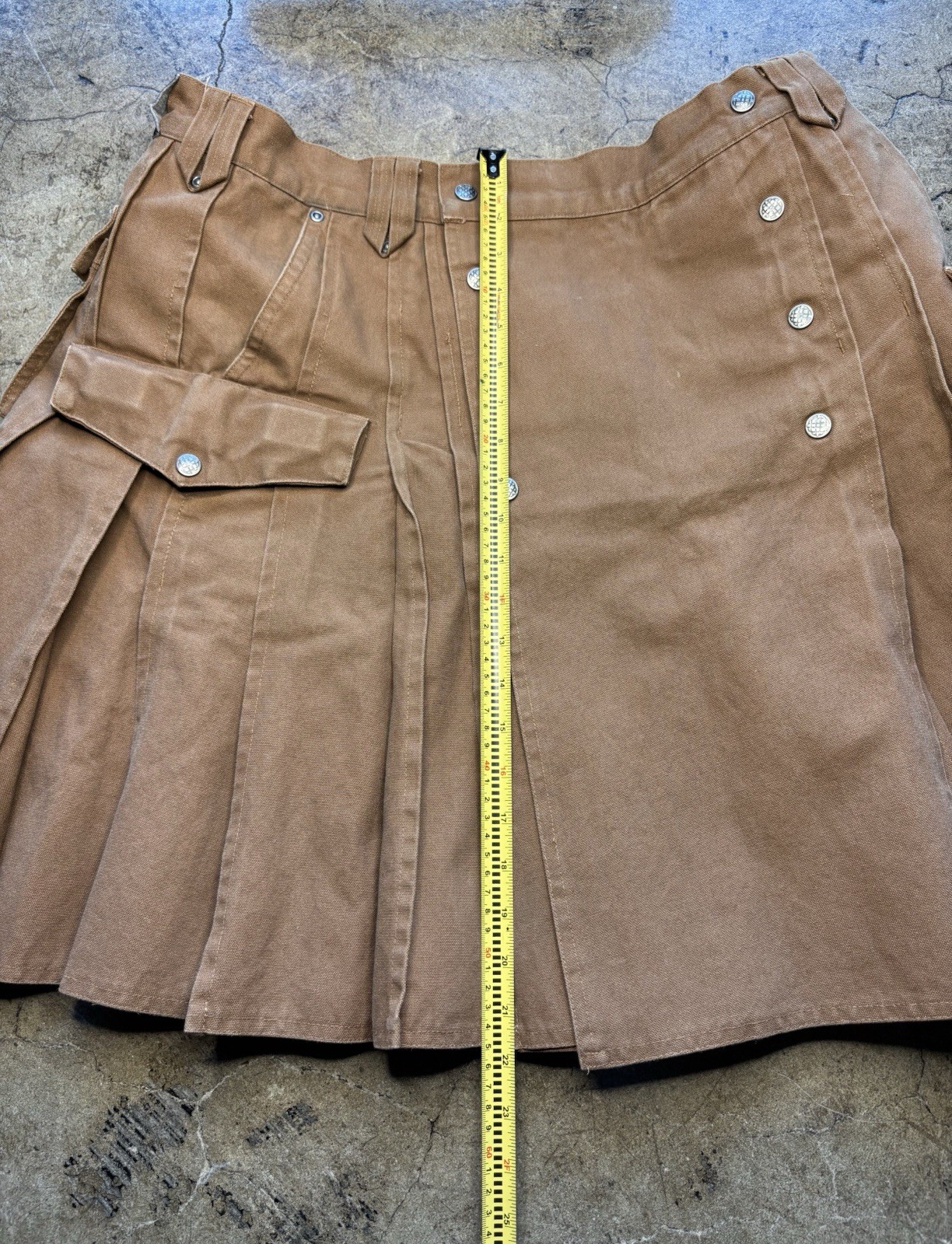 The Pubkilt By KILTMAN Brown Utility Kilt Men’s Size 36