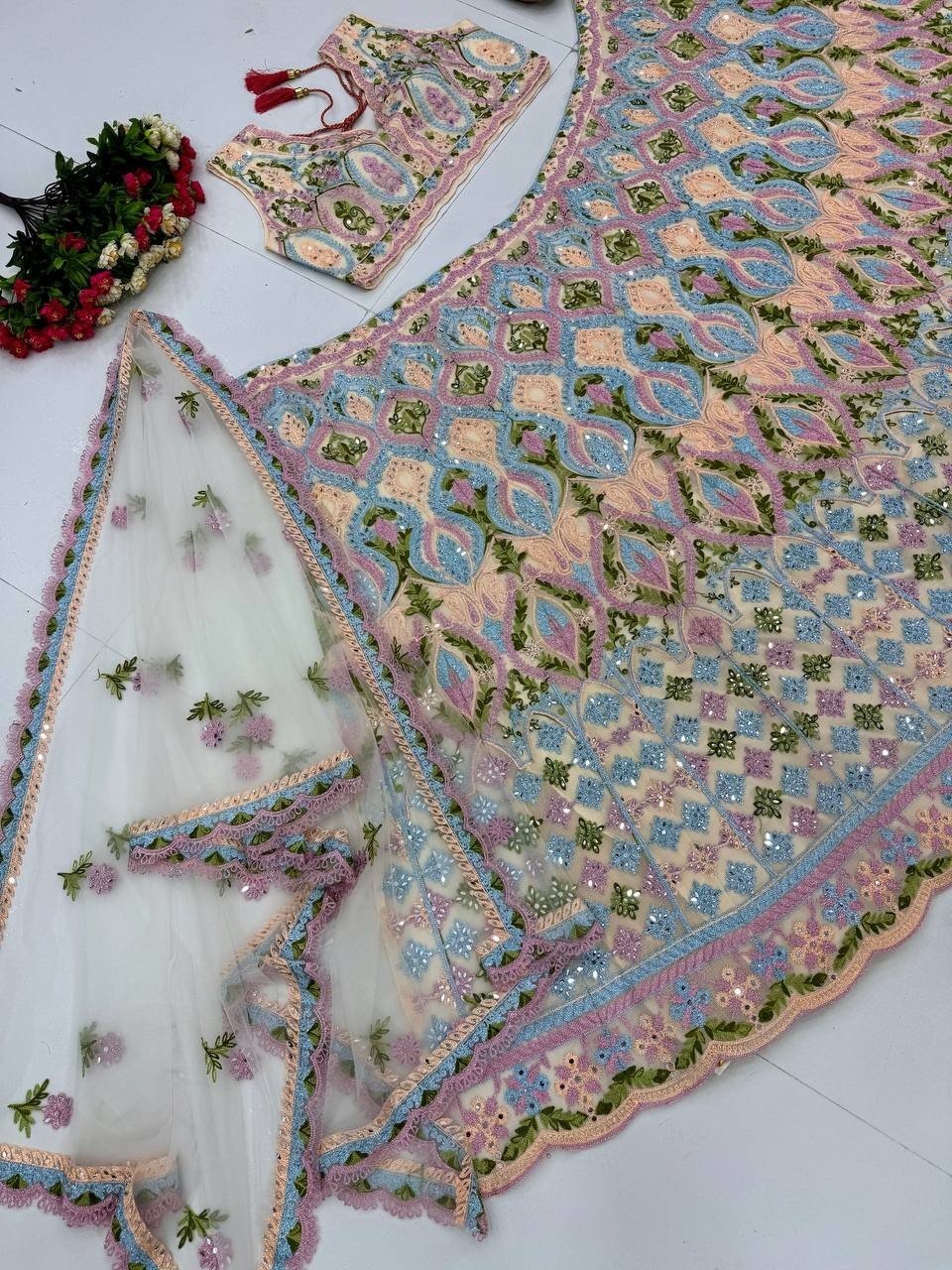 Fancy Designer Heavy Soft Net Lehenga Choli With Dupatta For Engagement Wear