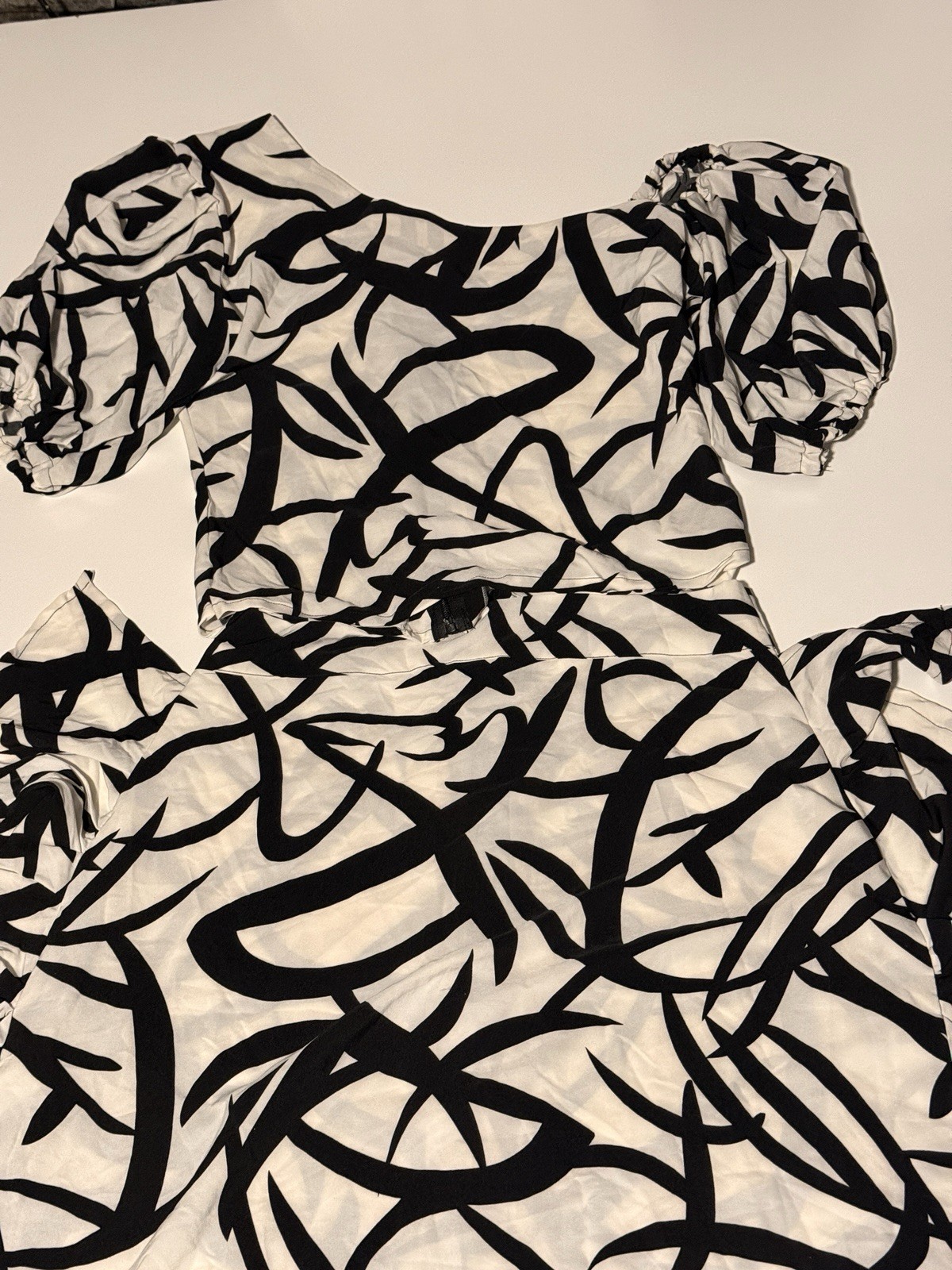 African Women Dress with Top Blouse and Long Skirt With Back Slit 2 Piece Set