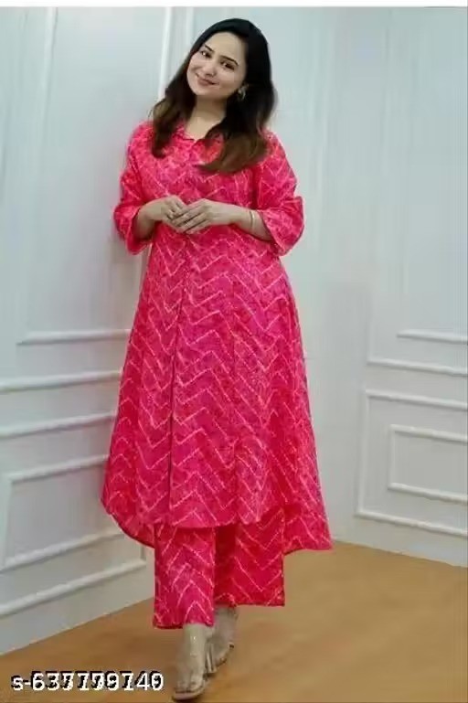 Indian Readymad Rayon Kurta Kurtis Palazzo Set for Women’s Party Festive Outfit