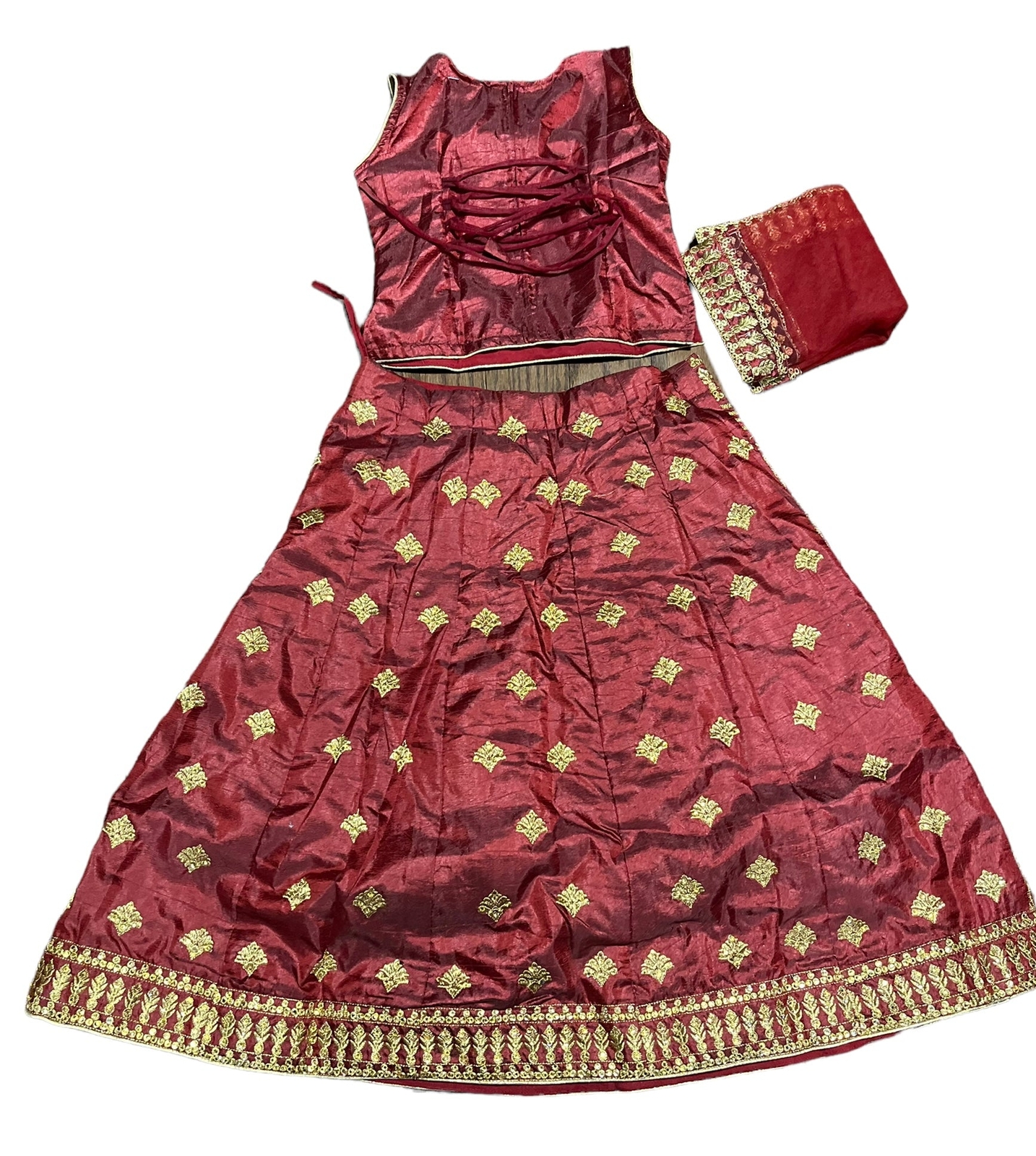 Traditional Girls Lehenga Choli Set – Ethnic Wear for Kids-019
