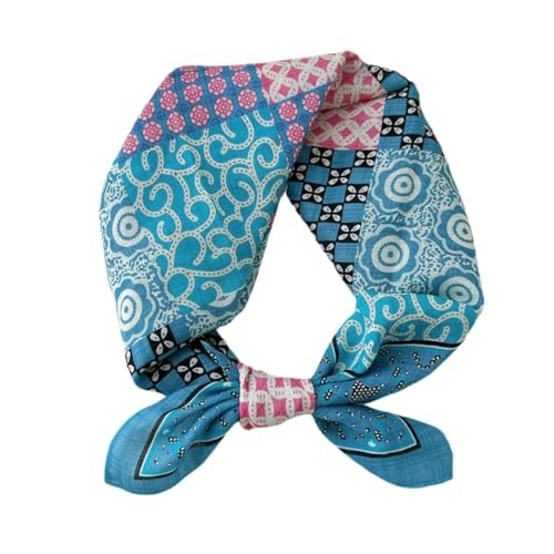 Cotton-Blend Bandana, Head Scarf, Headband, Head wrap, Hair Neck Scarf Fcs047