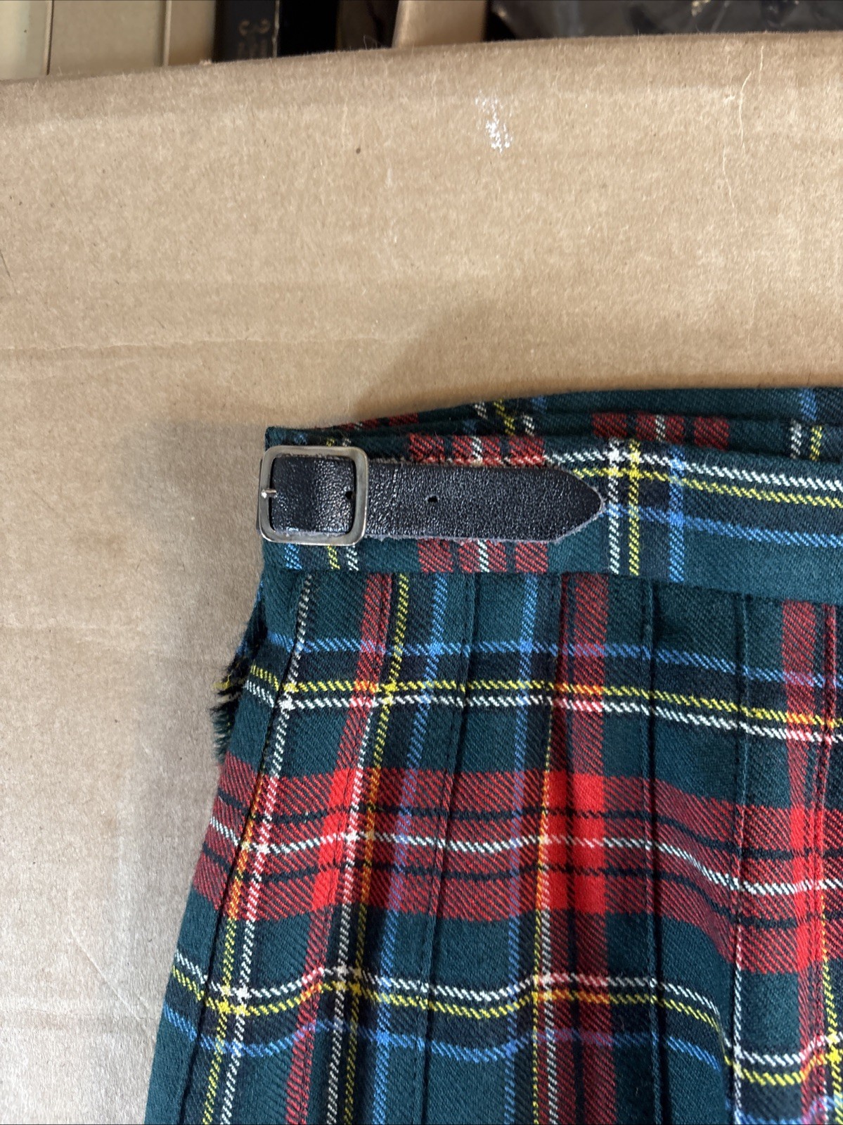 Wool Tartan Pleated Kilt Deans As 16 Made In Scotland Skirt 17G14