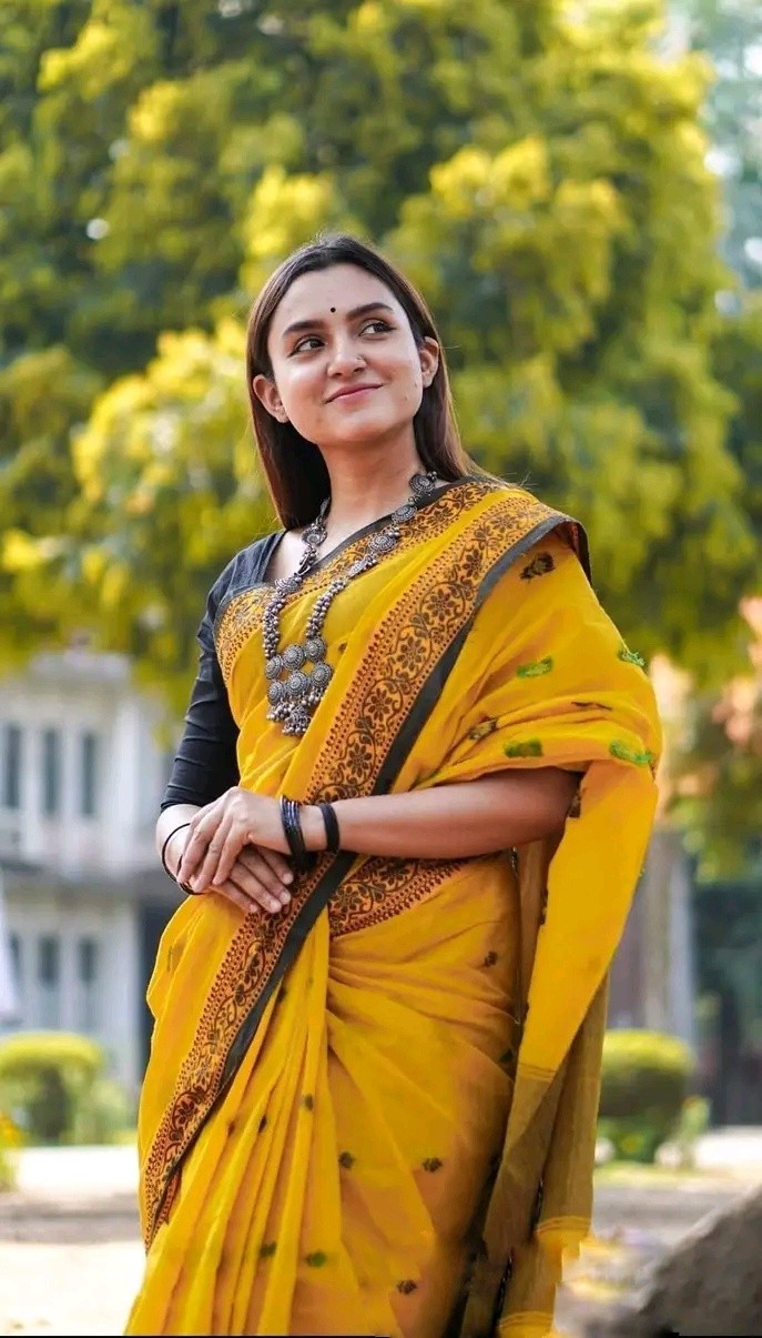 Women’s Jamdani Silk Saree Katan Silk saree for women without Blouse Pieces