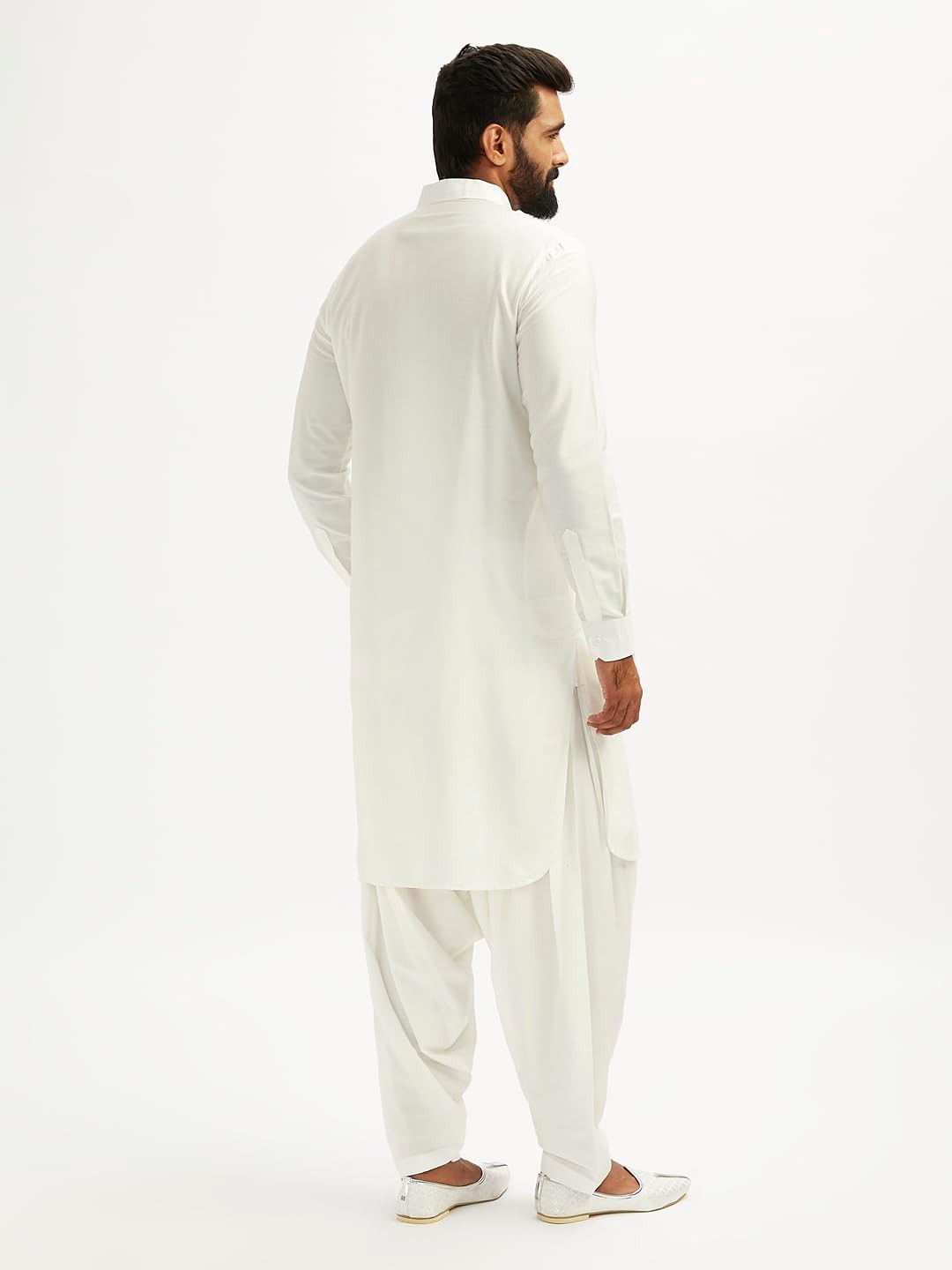 Men’s Traditional Pathani Kurta Pajama Set Cotton Ethnic Indian Wedding Wear