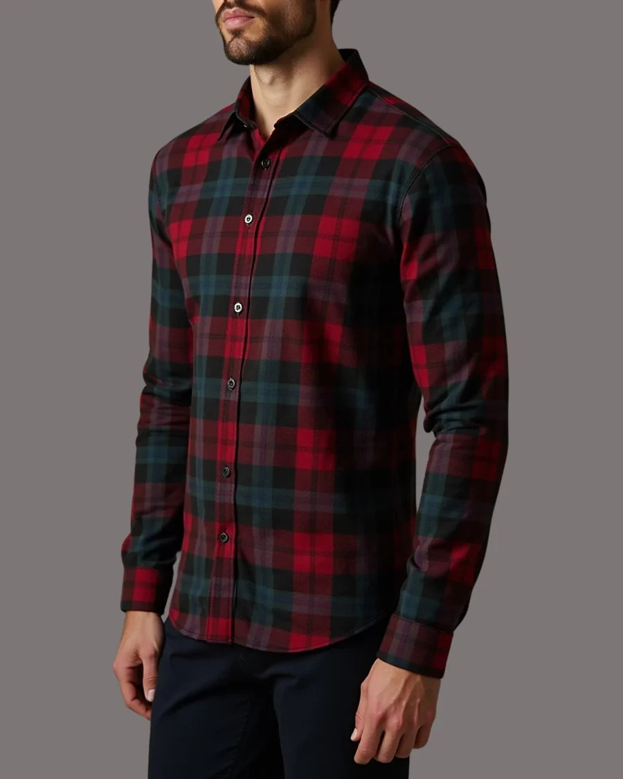 Plaid Long Sleeve Button Shirt