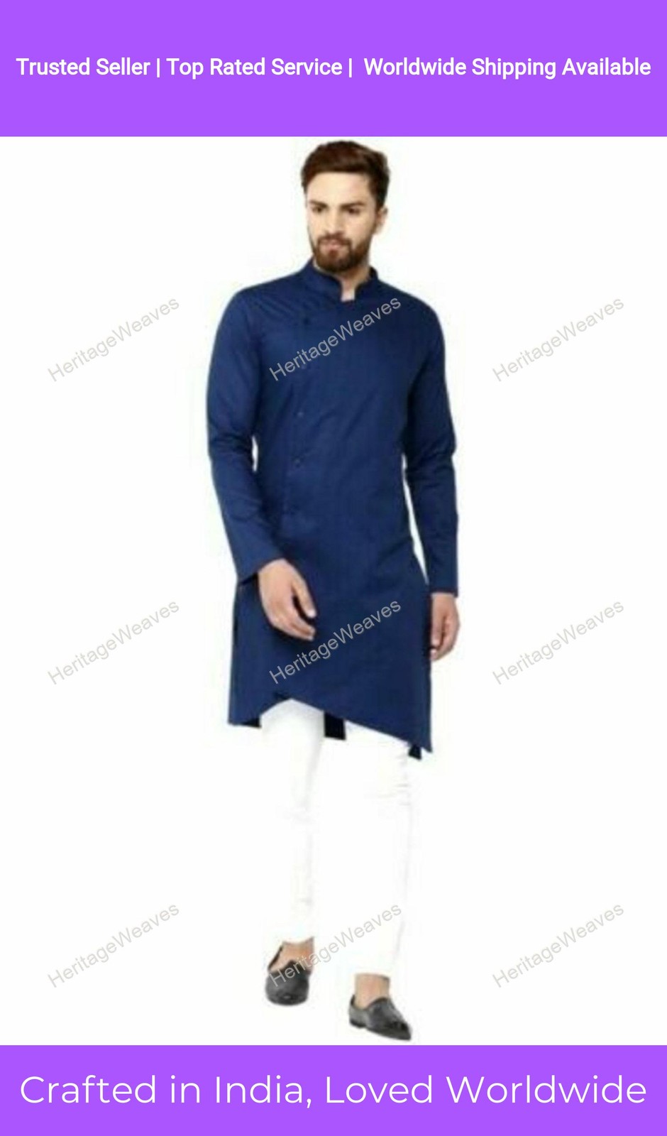 Mens Kurta only Cotton Mens Shirt Solid All Size Loose Fit Long Kurta