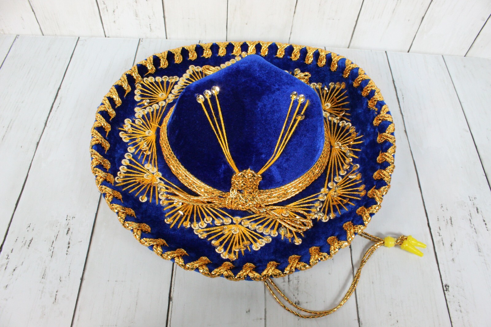 SALAZAR YEPEZ Little Kids Mariachi Mexican Sombrero Hat Blue Velvet Perfect