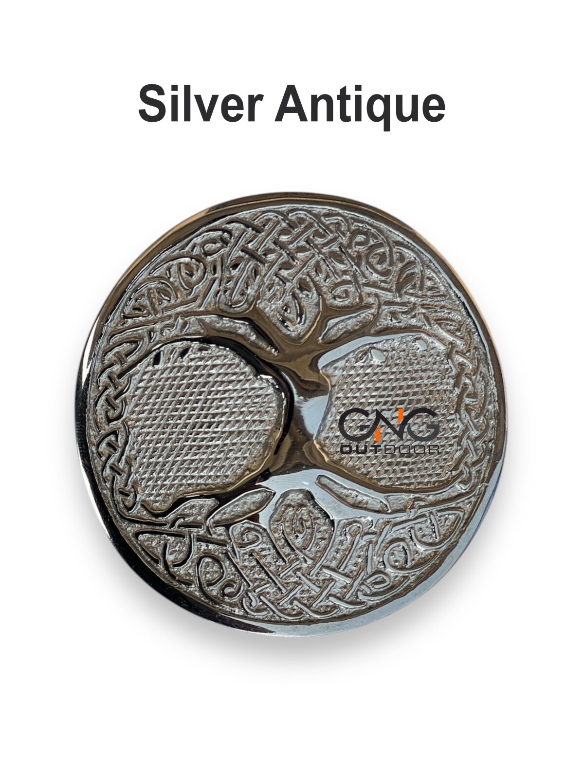 Celtic Tree Kilt Belt Buckle Scottish Round