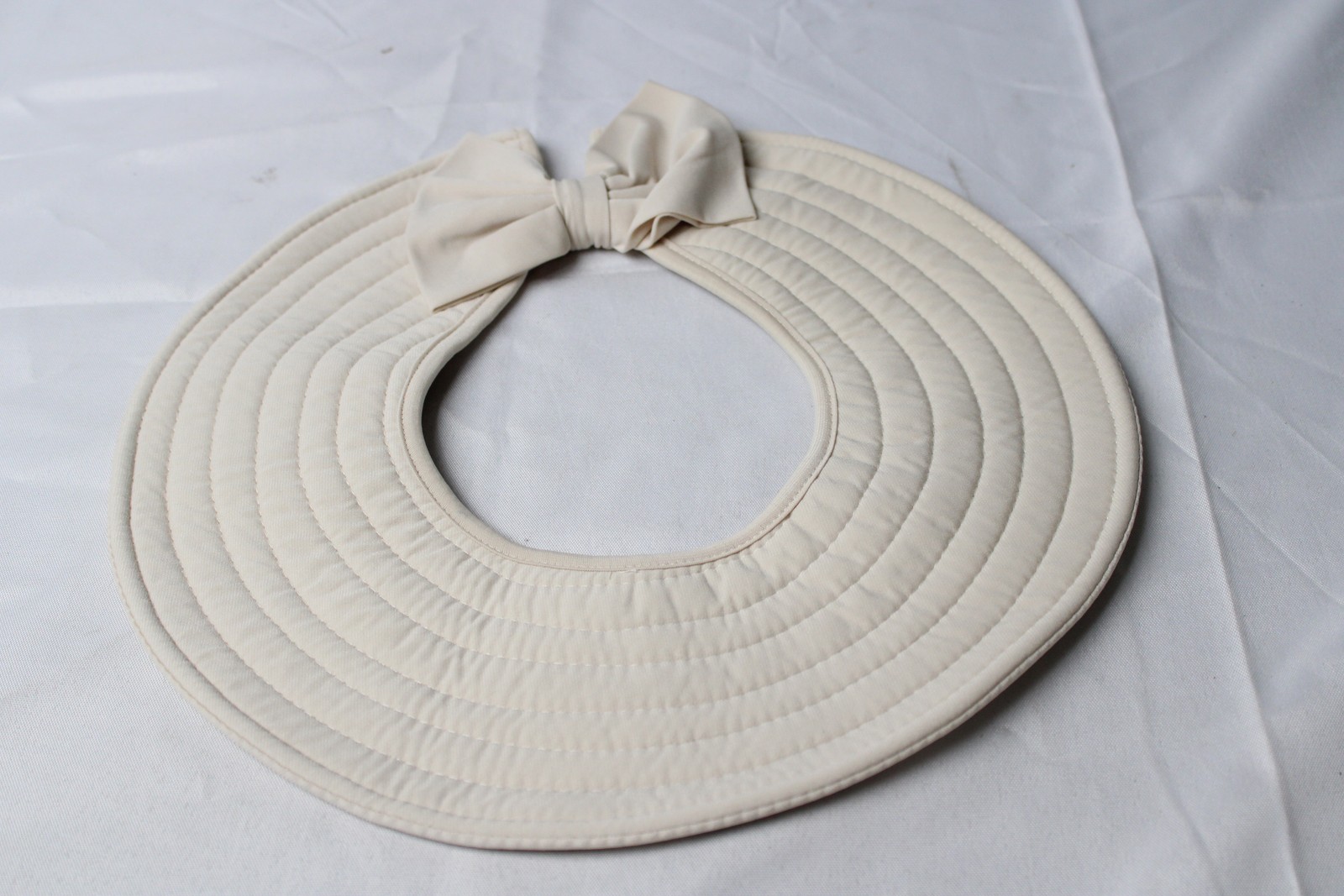 Aisha’s Design Women’s 3 Piece Removable Hijab Bonnet Visor Hat Set WR4 Beige OS
