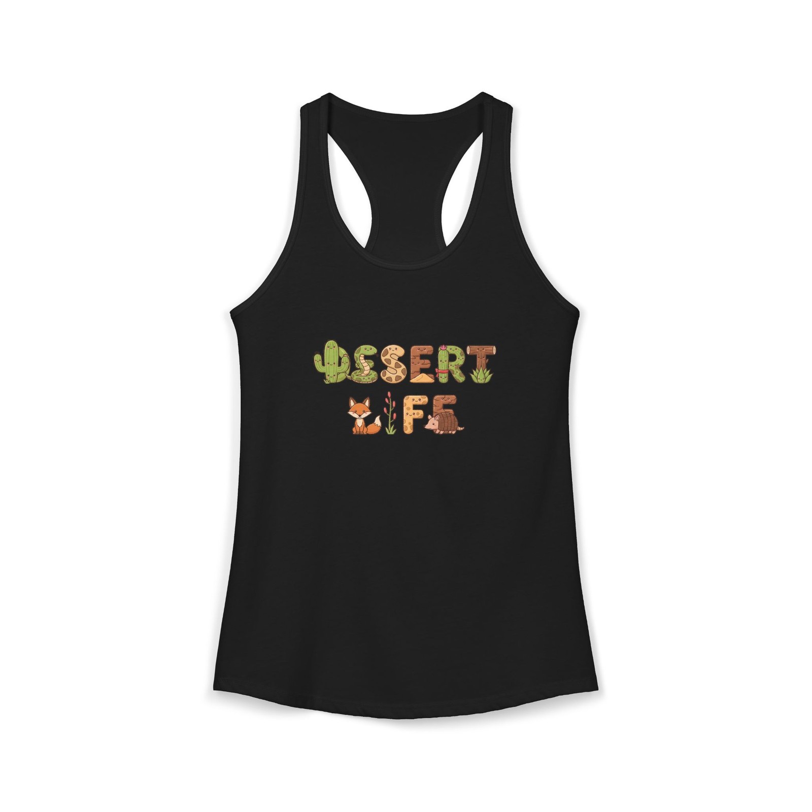 Desert Life Tee | Desert Animals Cactus Women’s Ideal Racerback Tank