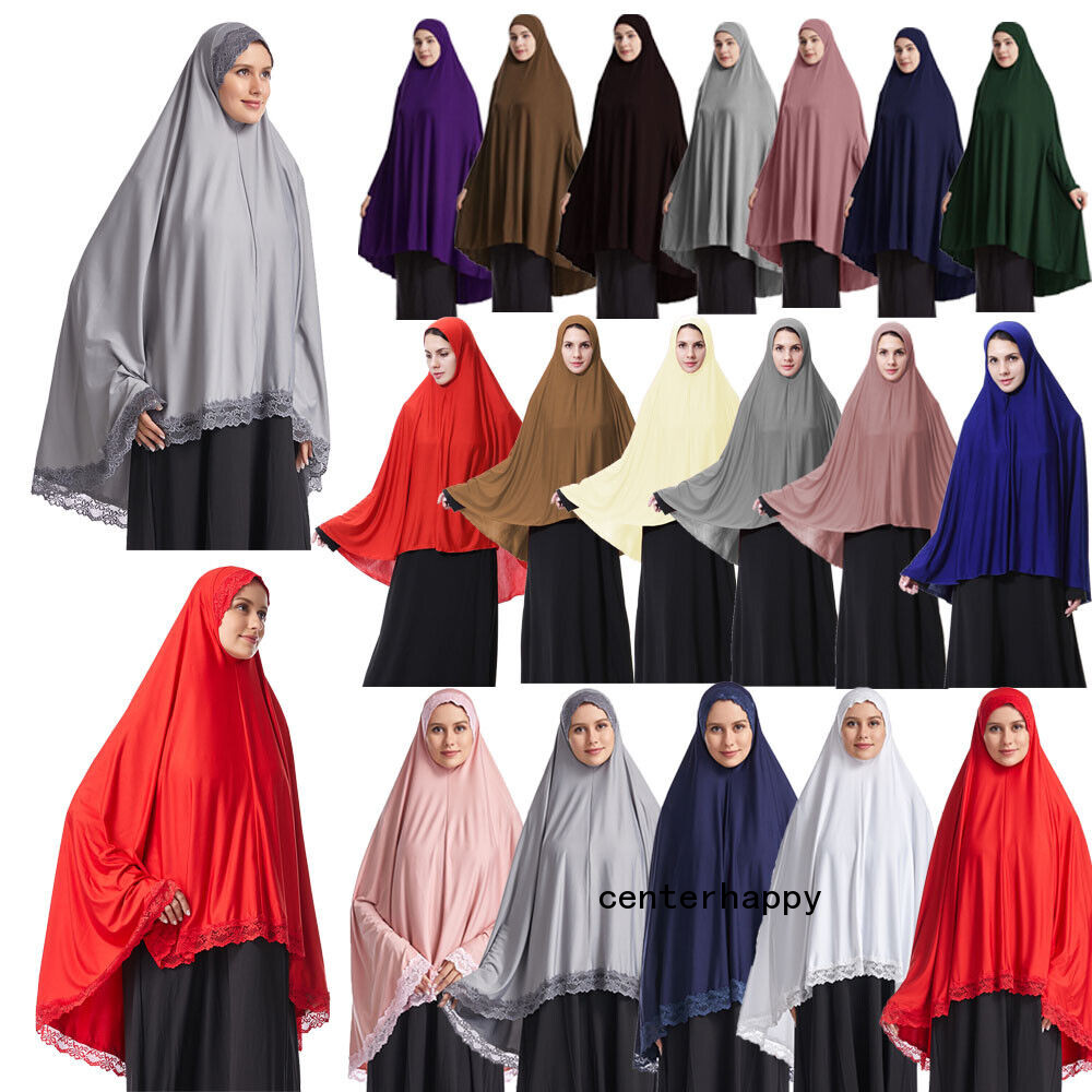 Muslim Abaya Khimar Overhead Hijab Prayer Dress Burqa Islamic Kaftan Arab Kaftan