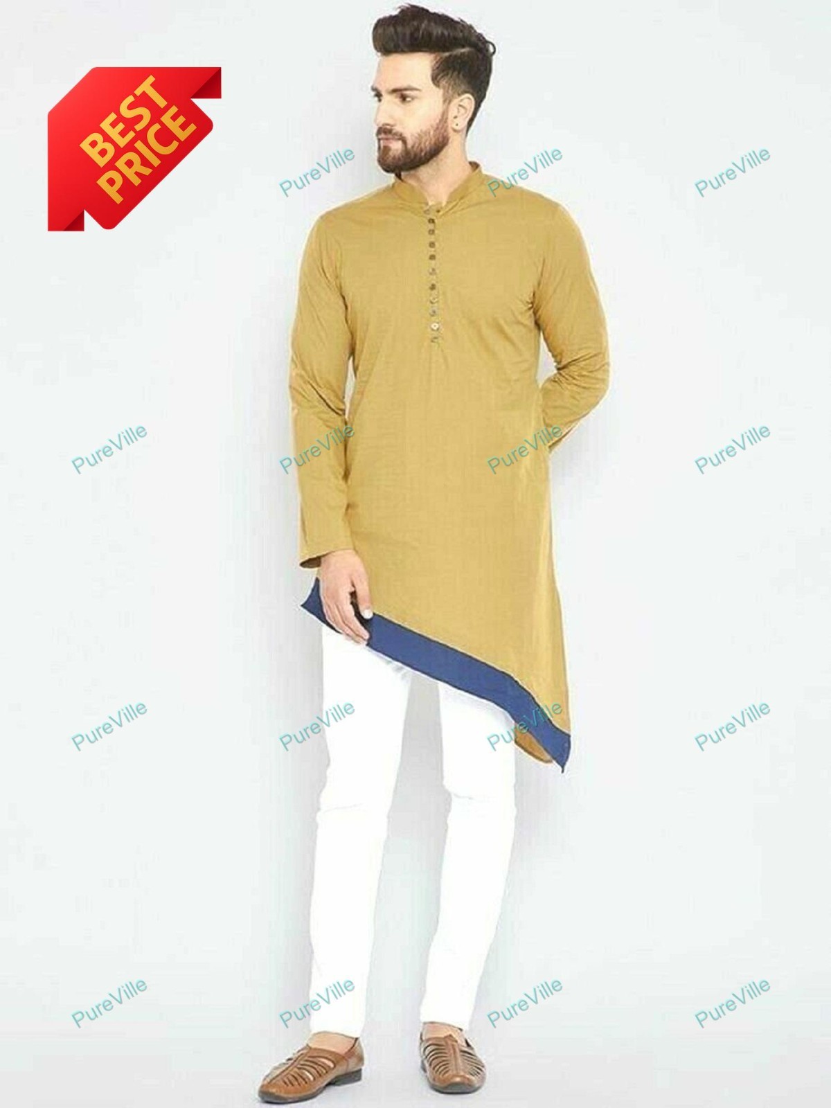 Mens Kurta only New Fabric Kurta Home wear Fashion Shirt Mens Kurta Cotton Cloth