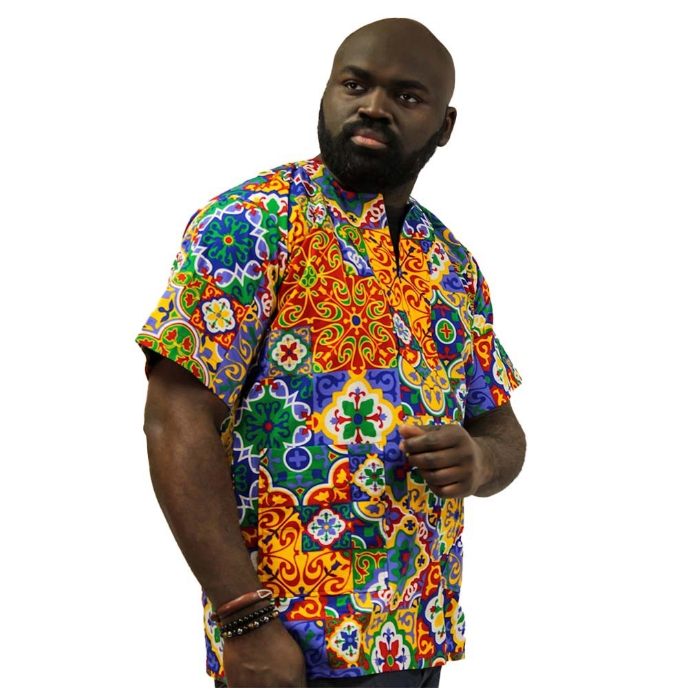 Vibrant Ahasuo Dashiki – Unisex By NiaNexus Size XL.