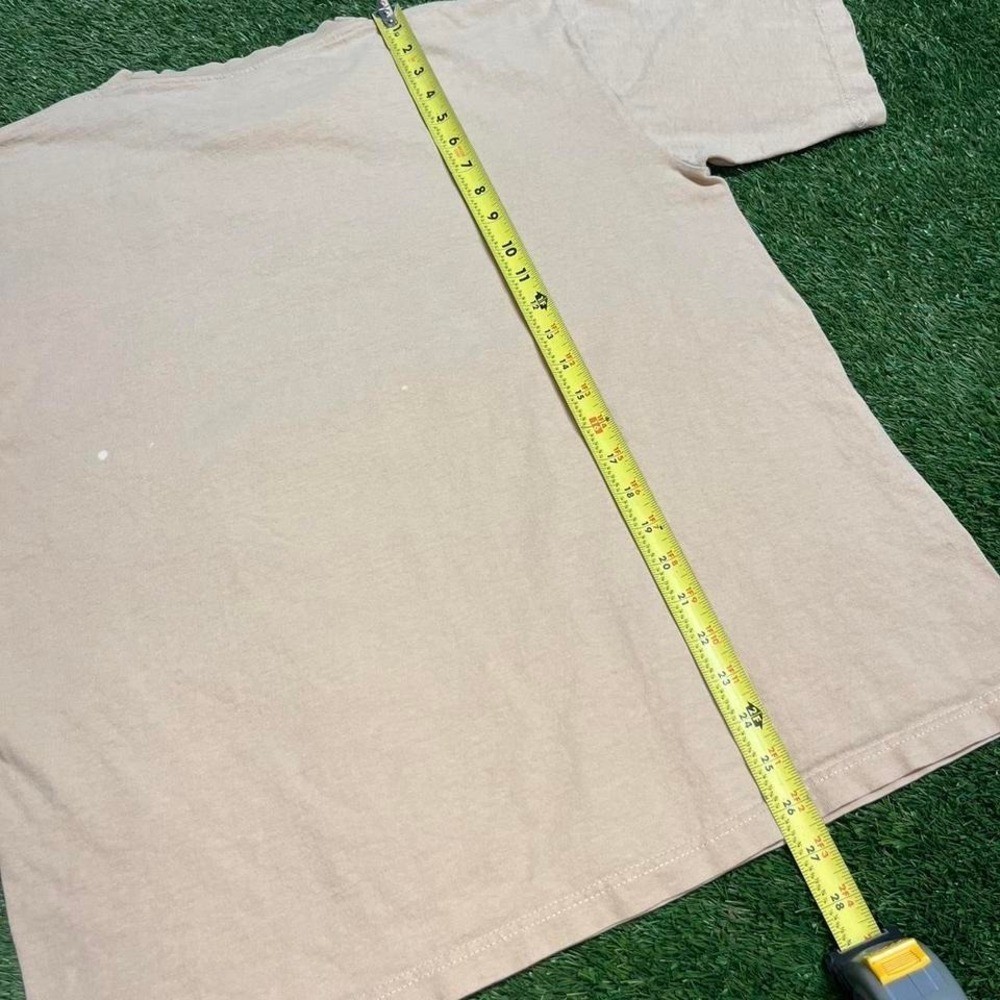 Y2K cream Germany center logo tee