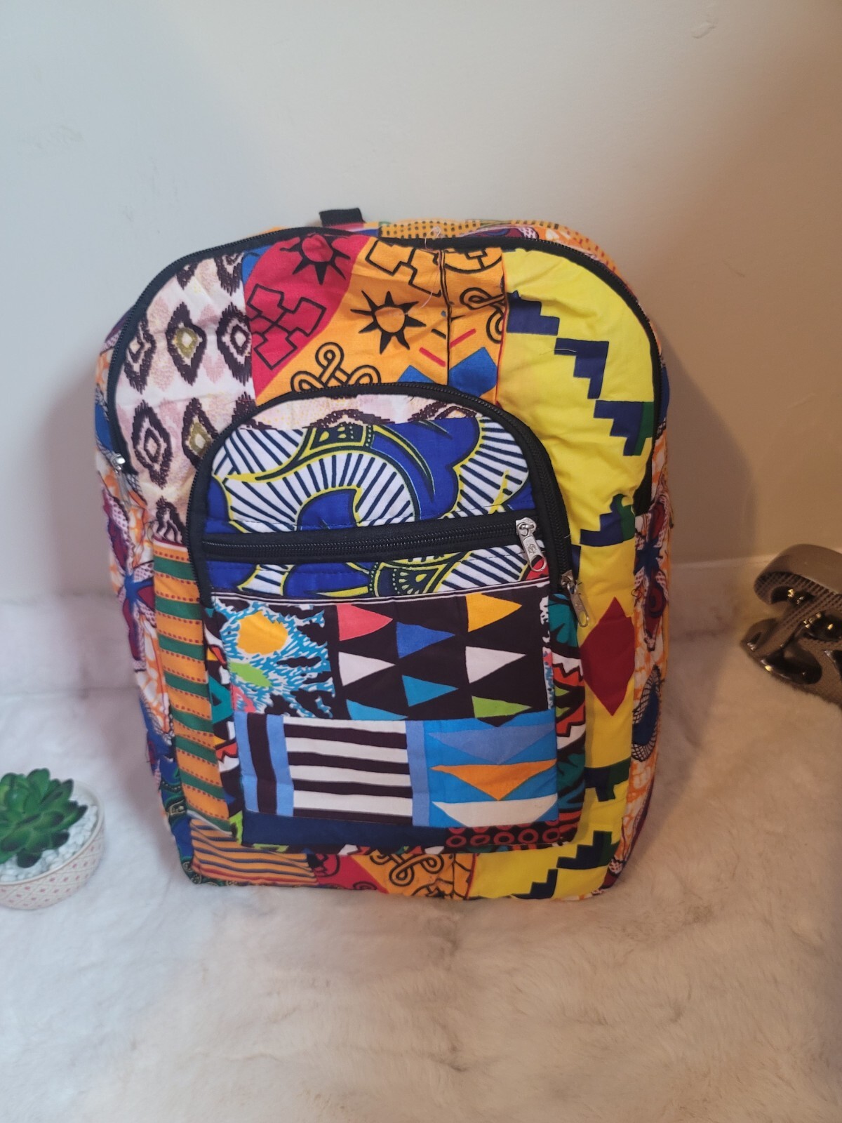 African Print Bag Pack