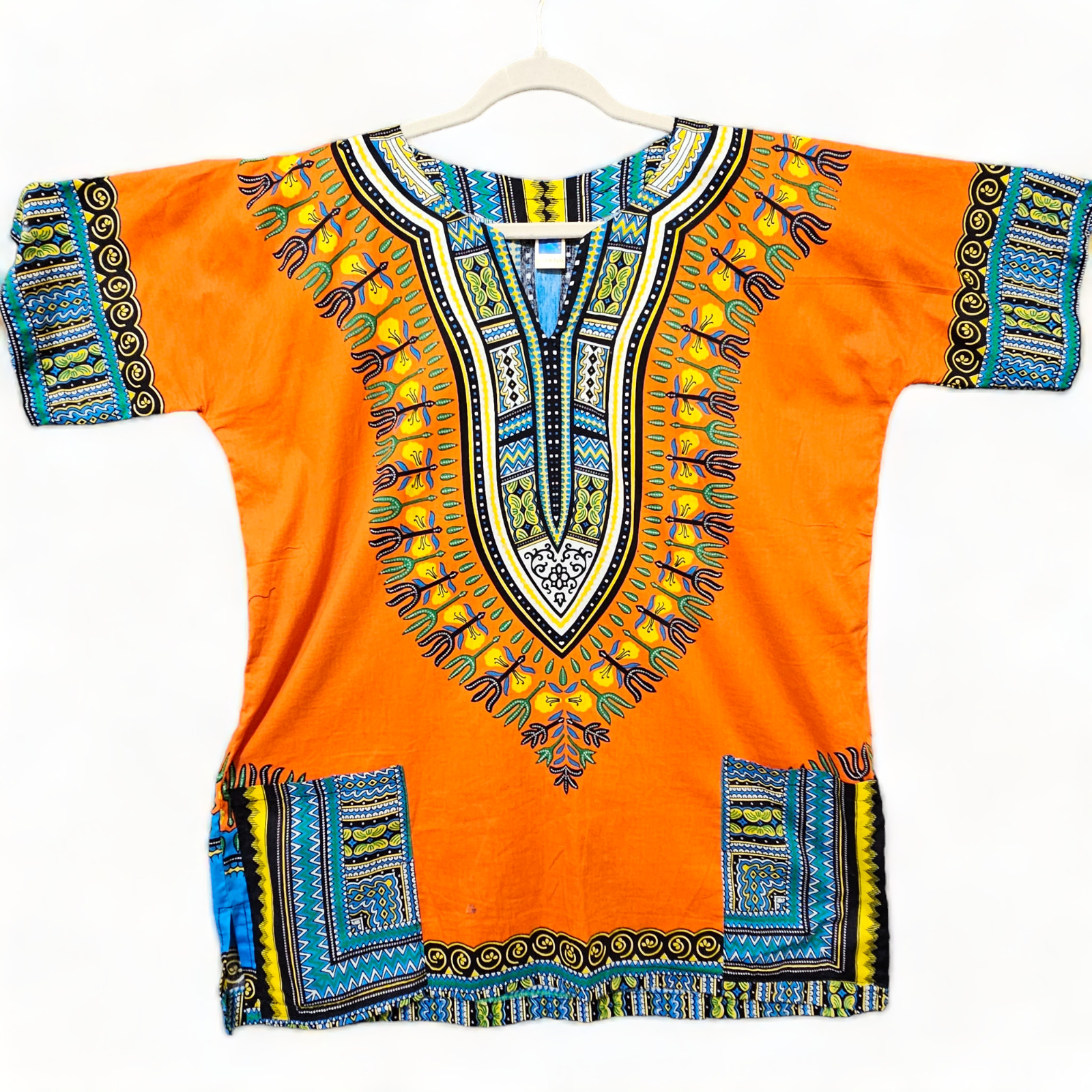 Dashiki Shirt Unisex African Clothing Dashiki Top African Free Size (Men Small?)