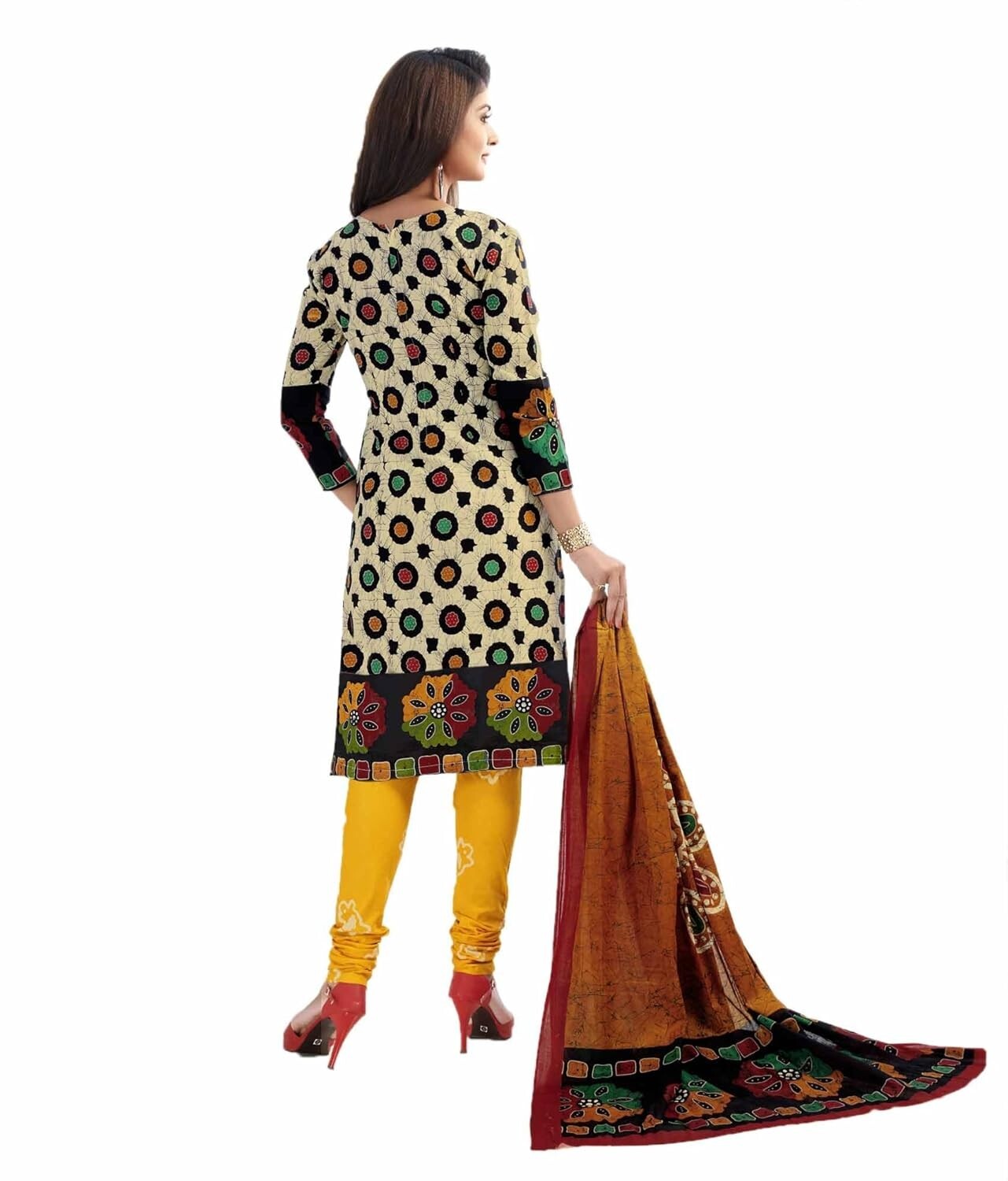 Cotton Printed Readymade Salwar Suit For Women