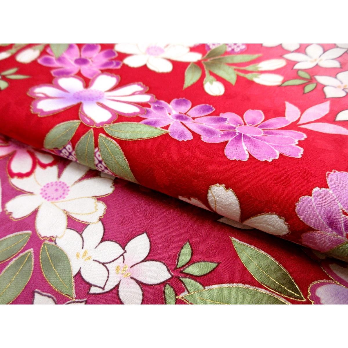 Authentic [Unused] JAPANESE KIMONO Yuzen Gold Leaf Processing Gradation Dye …
