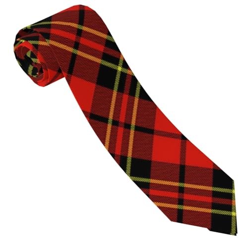 Men’s Scottish Necktie,Clan Tie, Classic Plaid Formal Dress Tie Brodie Tartan