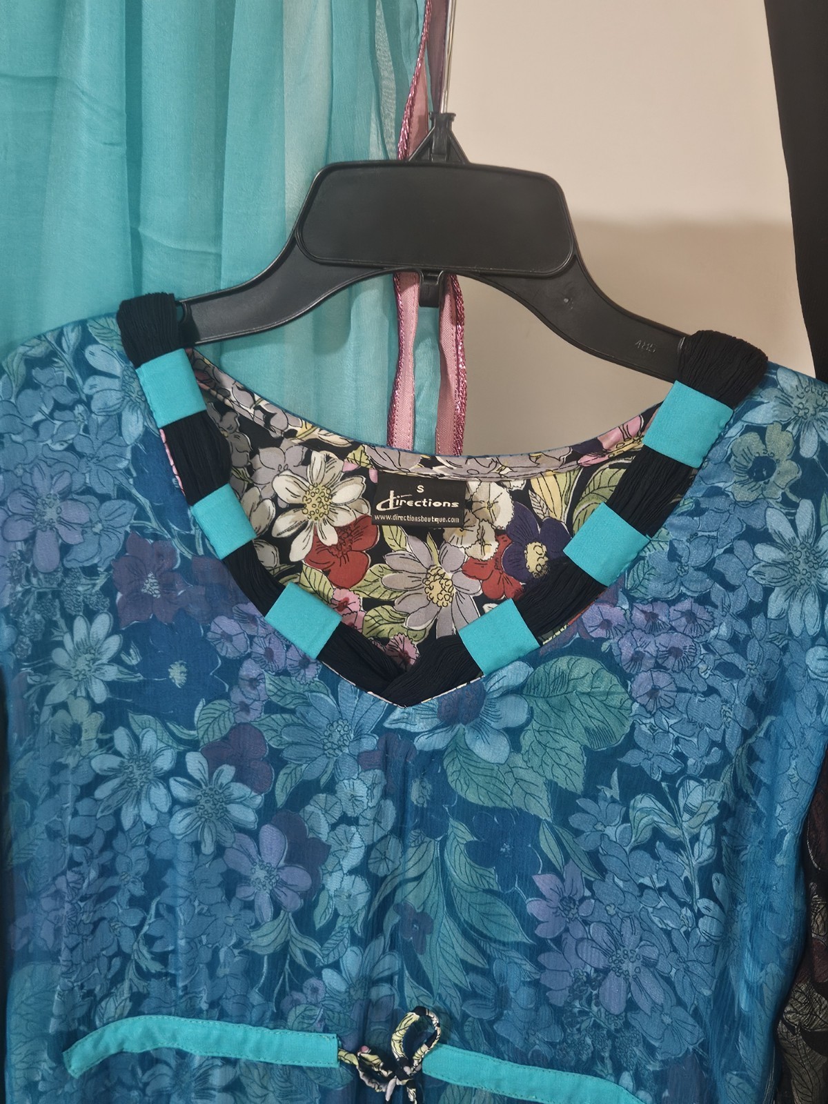 2 Piece Set Blue Purple Indian Pakistani Kurta Dress Women’s Size Small Kameez