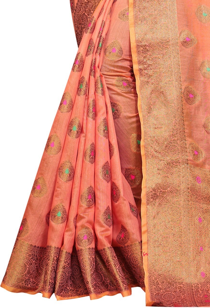 Woven Kanjivaram Jacquard, Pure Silk Saree (Maroon)