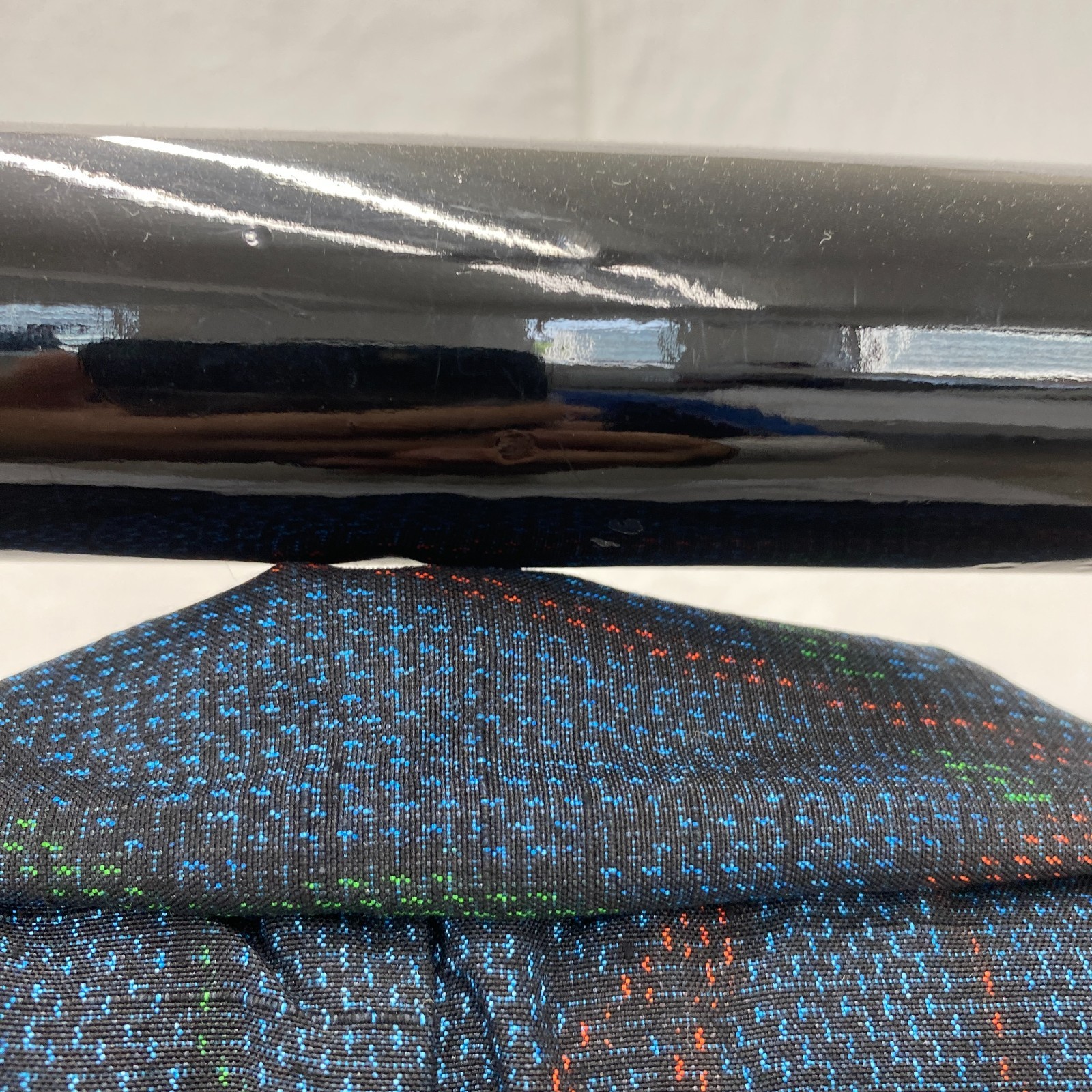Japanese Vintage Kimono Silk Blue Oshima Traditional Authentic Length 61 in