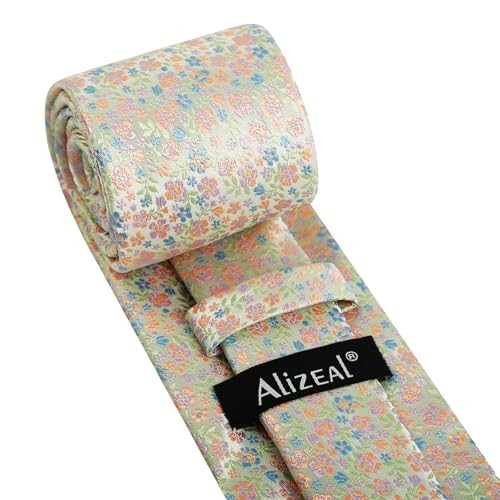 Mens 3.15inches Exquisite Floral Tie with Small Flower A142-light Green+lilac