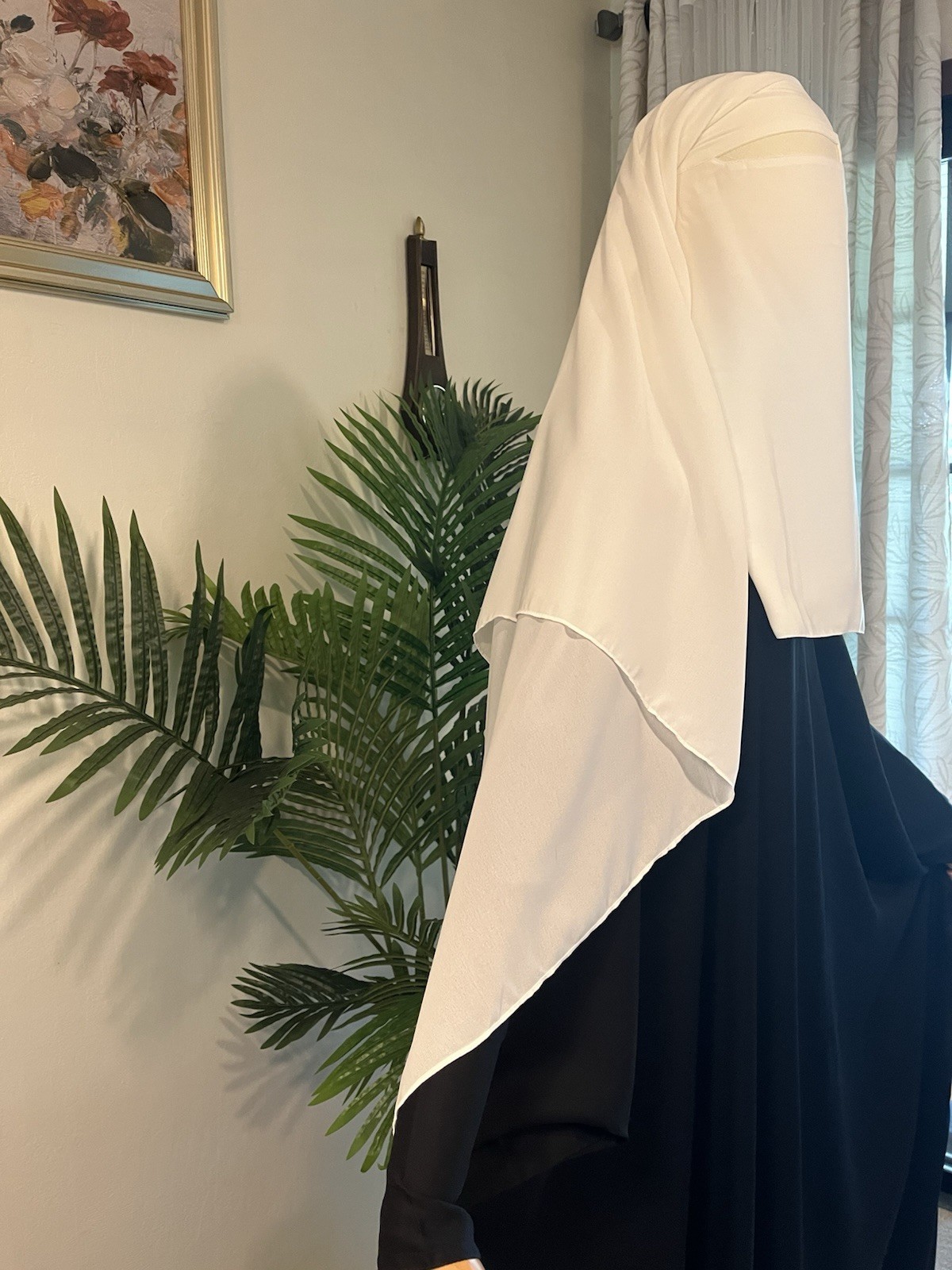3 layers Nose String Niqab, Khimar Jilbab Niqab Long Scarf Hijab،نقاب،حجاب،جلباب