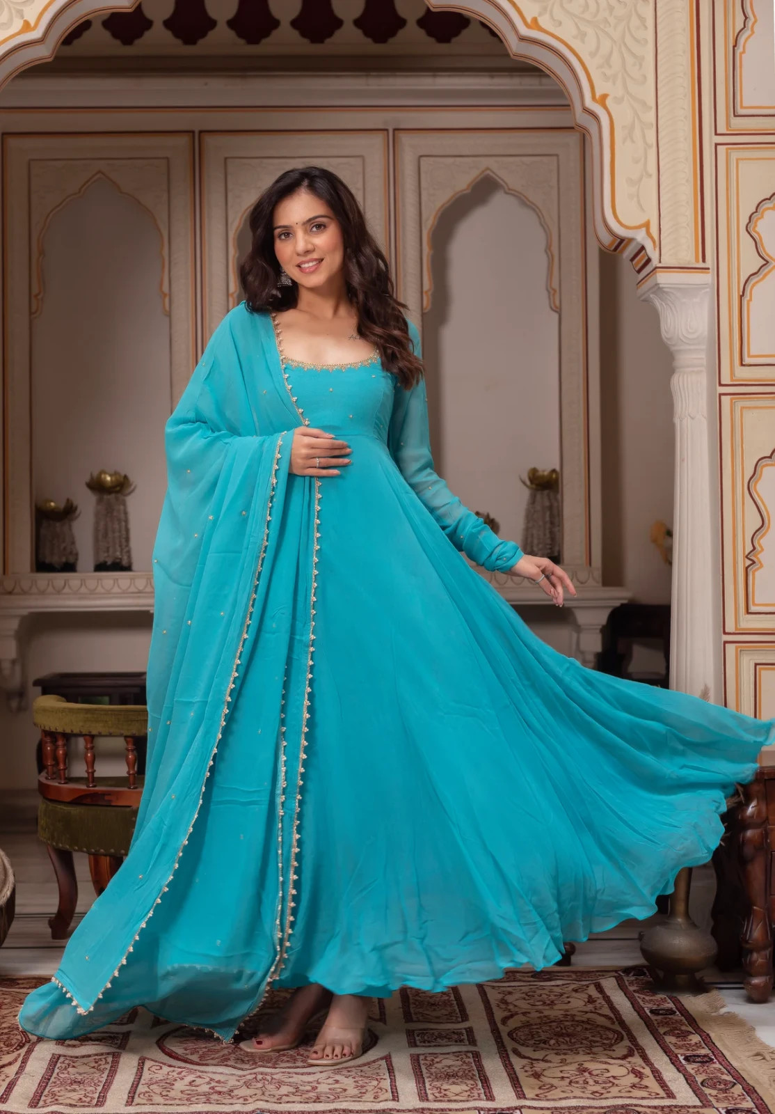 Indian Wedding Party Anarkali Suit Pakistani Designer Ethnic Salwar Kameez Dress