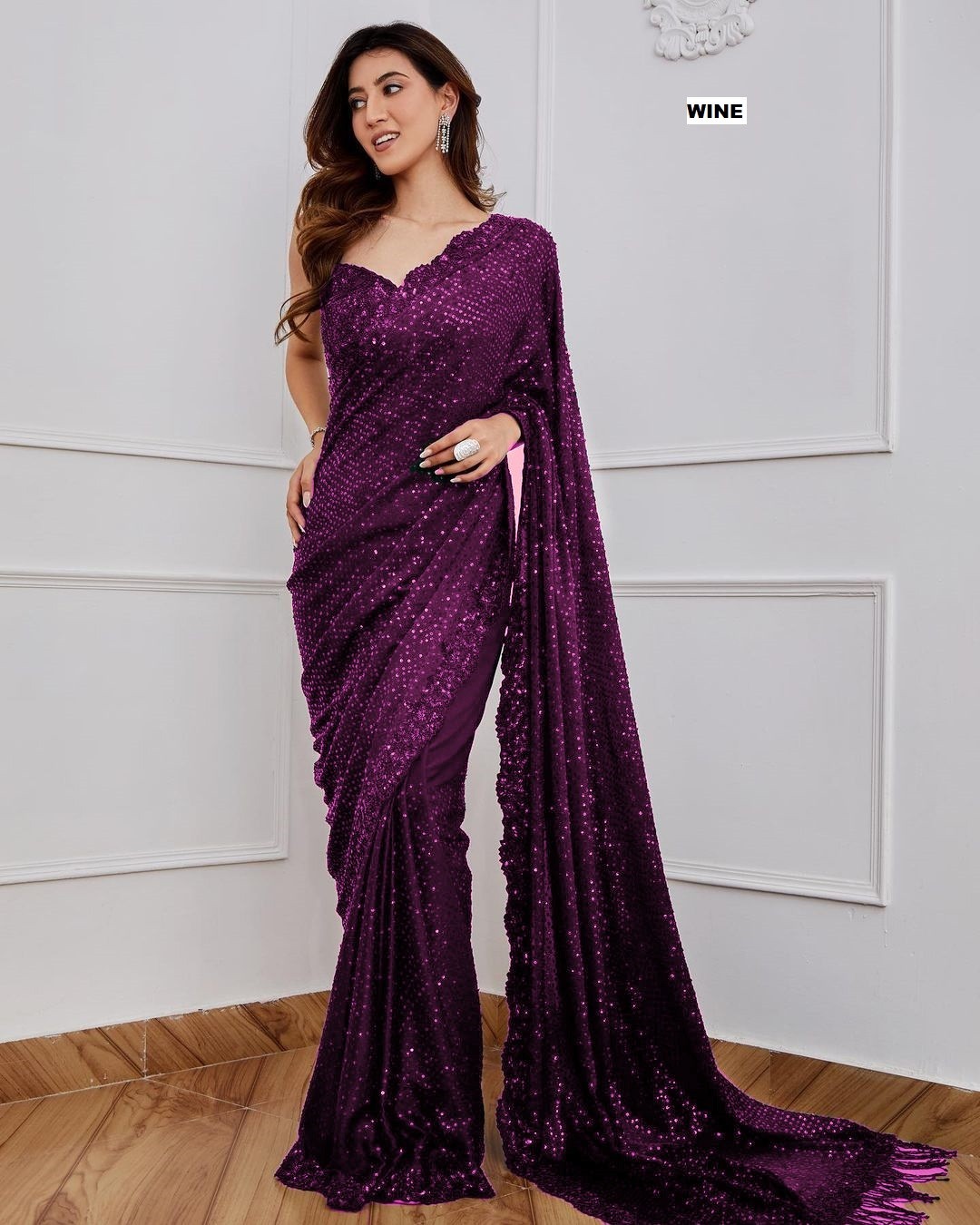 Latest Women Party Wear Indian Saree Designer Ethnic Sari Pakistani Bollywood
